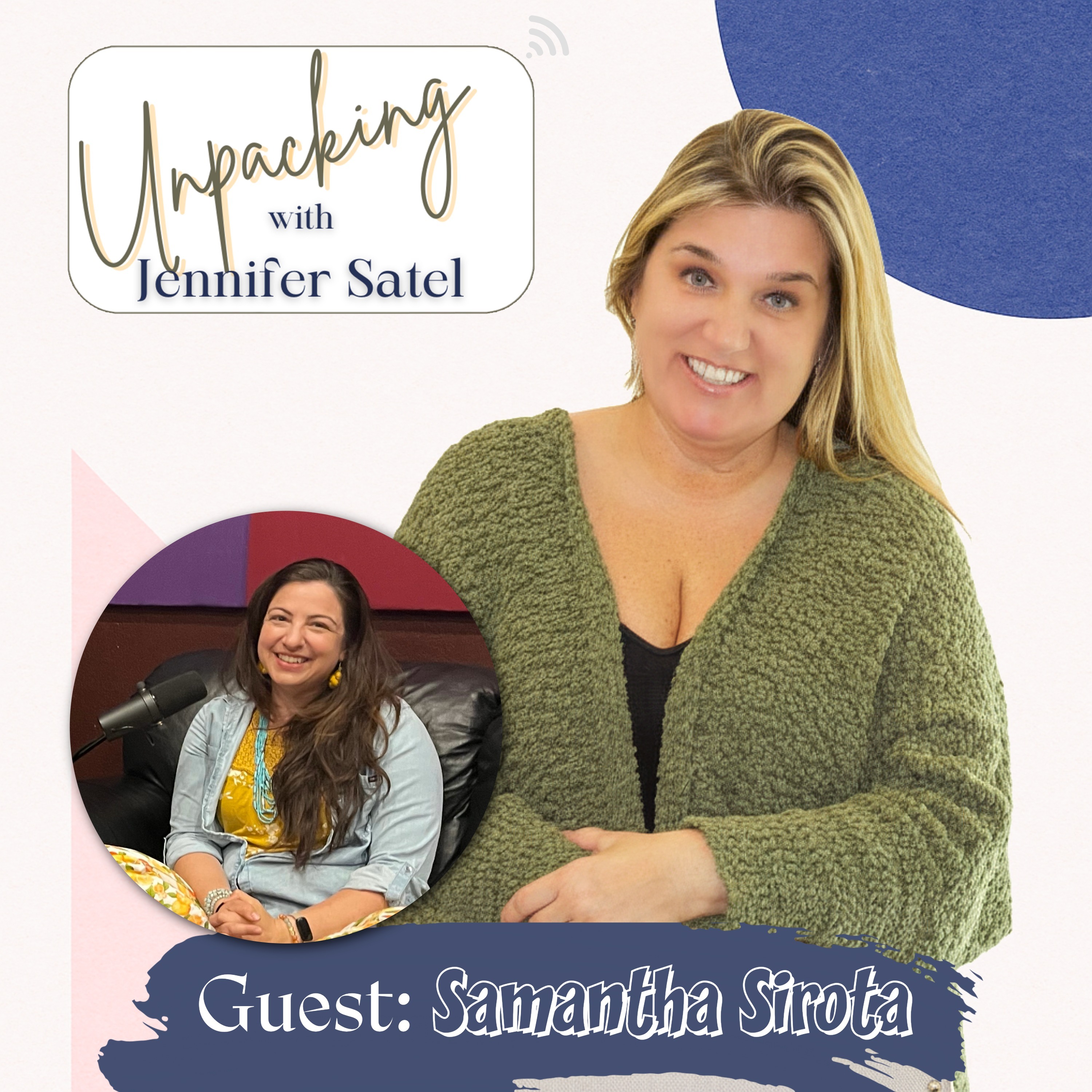 “Pretzels, Produce & Pillow-Sized Laughs with Samantha Sirota” episode artwork