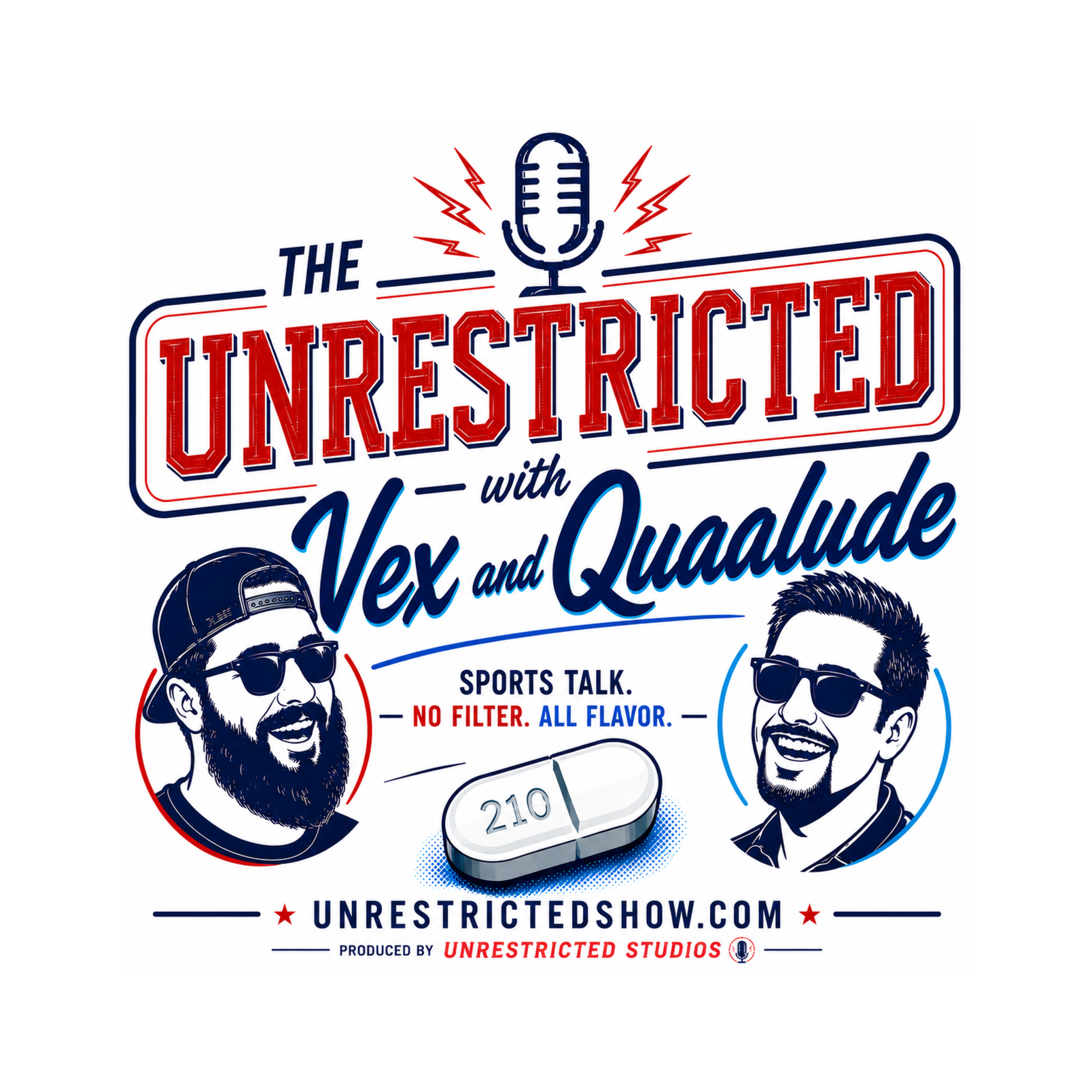 The Unrestricted With Vex and Quaalude podcast cover art
