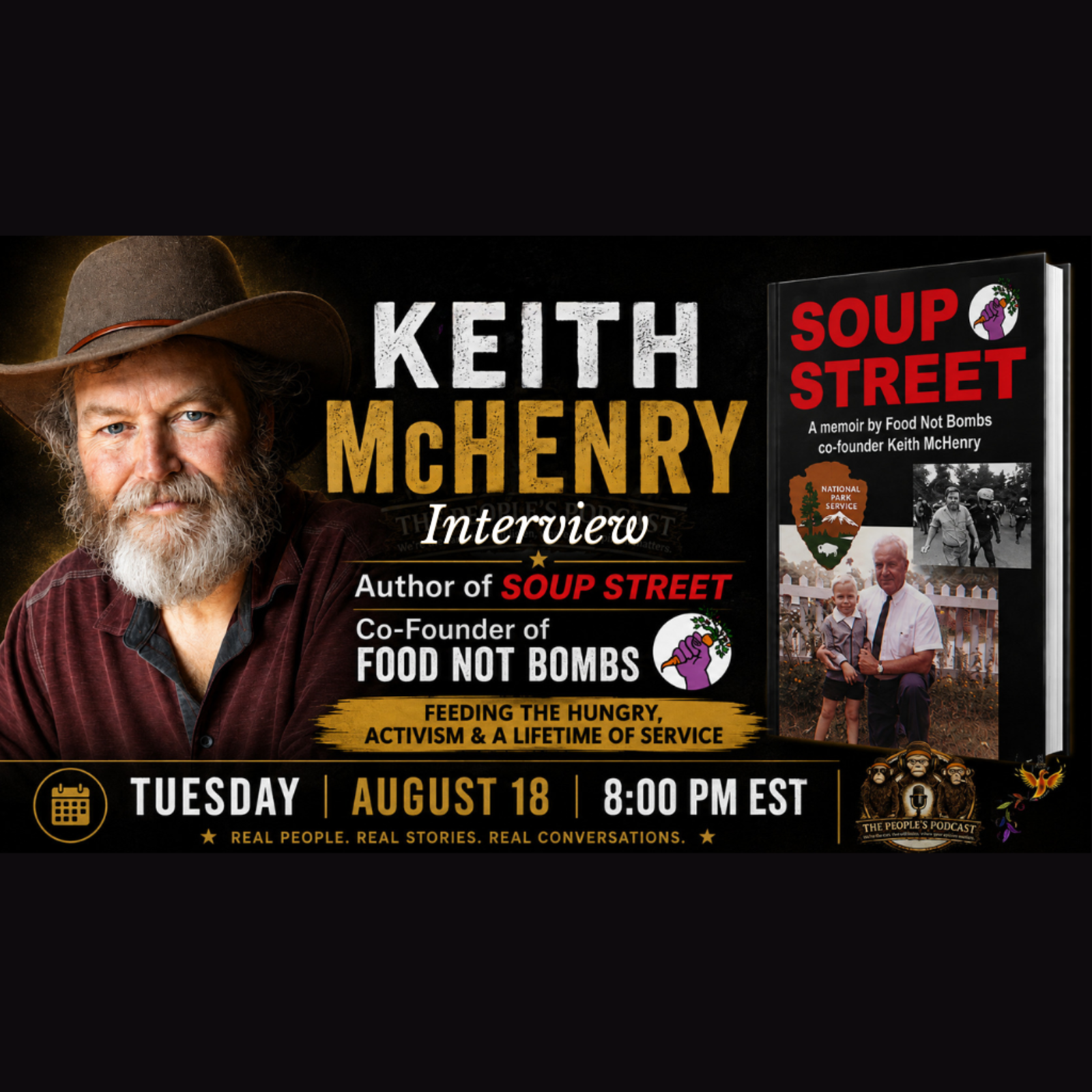 Keith McHenry, co-founder of Food Not Bombs episode artwork