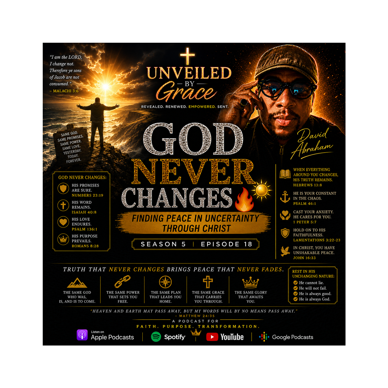God Never Changes ☀️🔥 | Finding Peace in Uncertainty Through Christ 