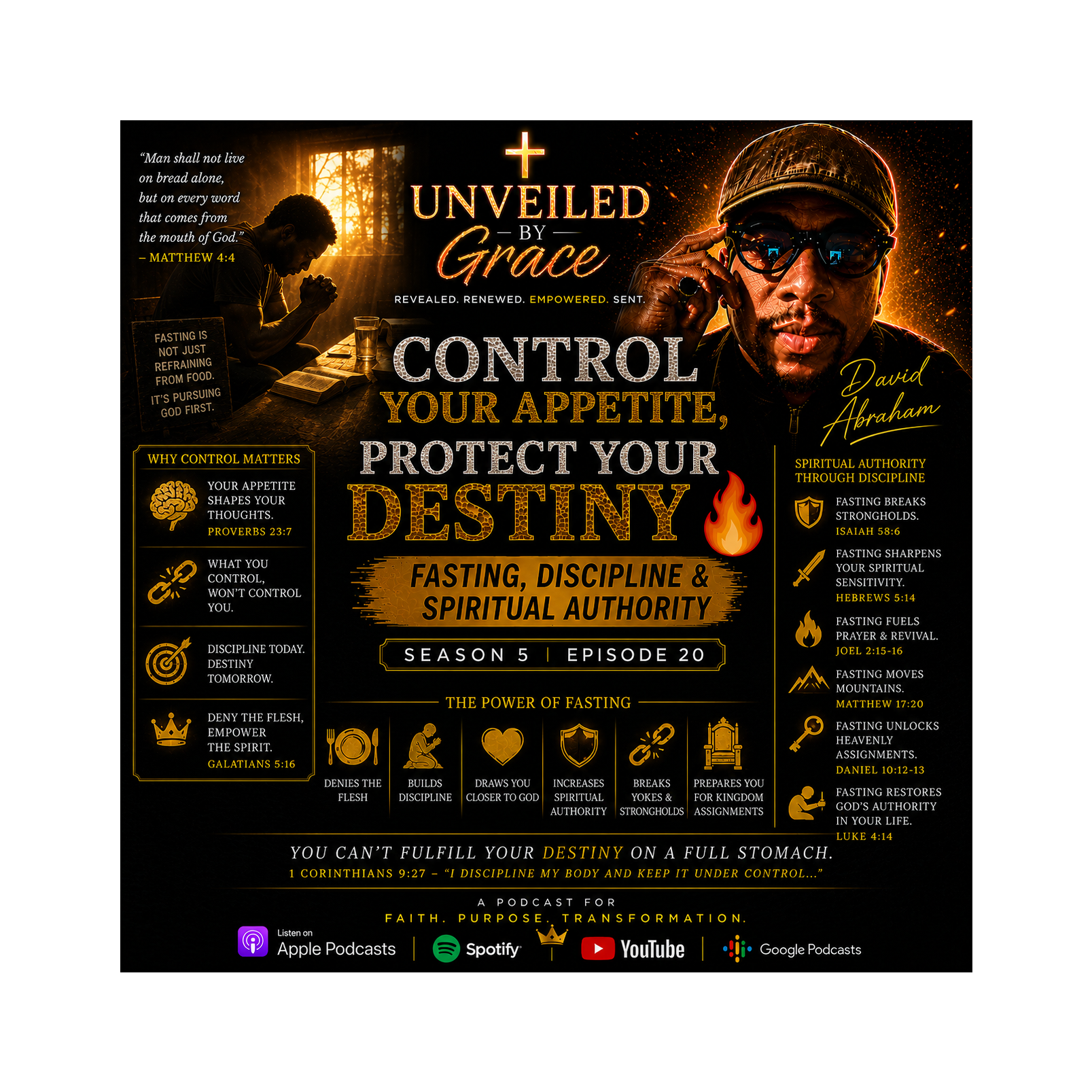 Control Your Appetite, Protect Your Destiny 🔥 | Fasting, Discipline & Spiritual Authority