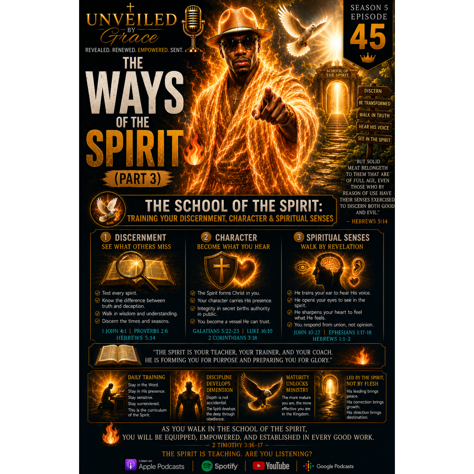 The Ways of the Spirit (Part 3) 🕊️🔥 | The School of the Spirit: Training Your Discernment, Character & Spiritual Senses episode artwork