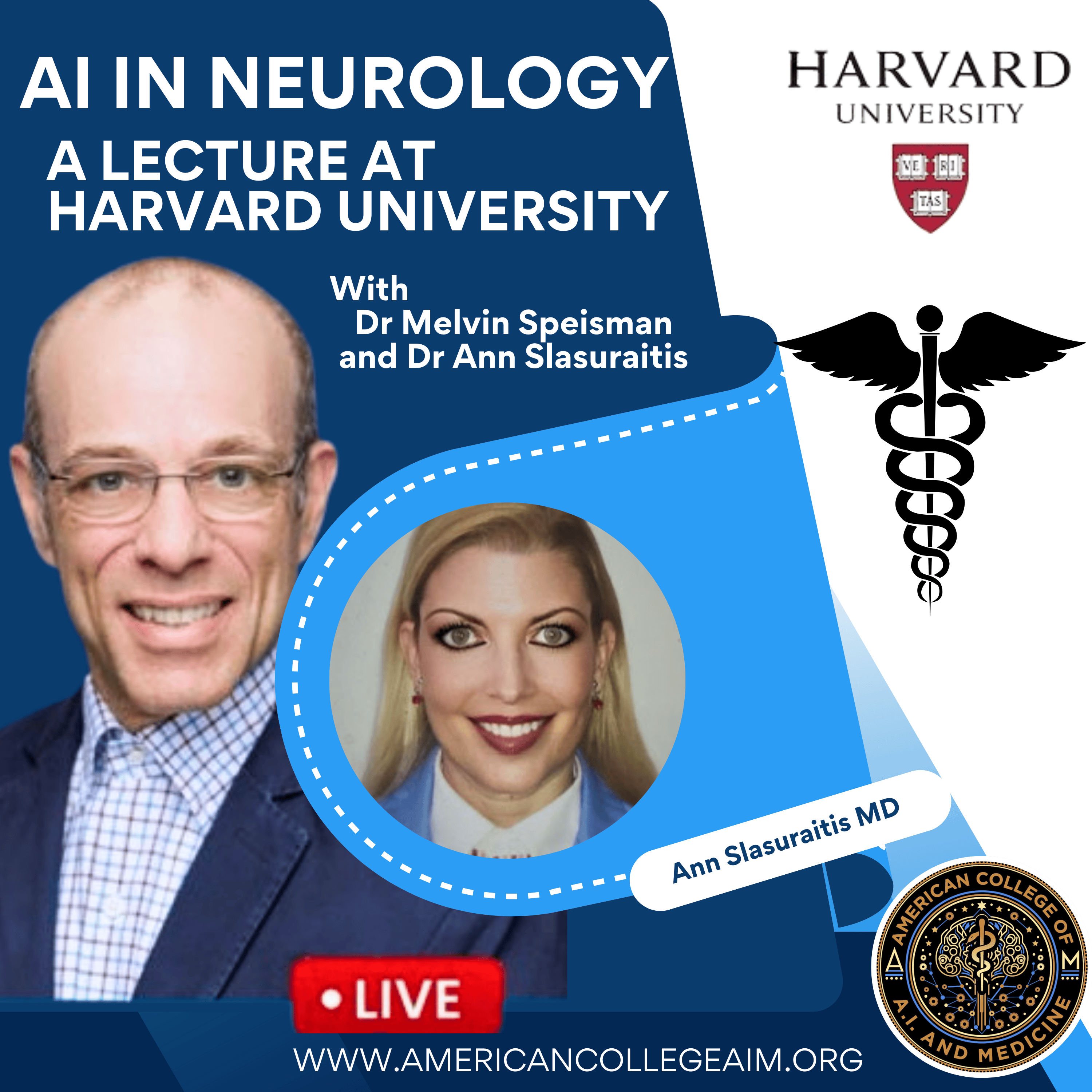 Ai and Neurology: A Lecture to Harvard University with Mel Speisman MD and Ann Slasuraitis MD episode artwork