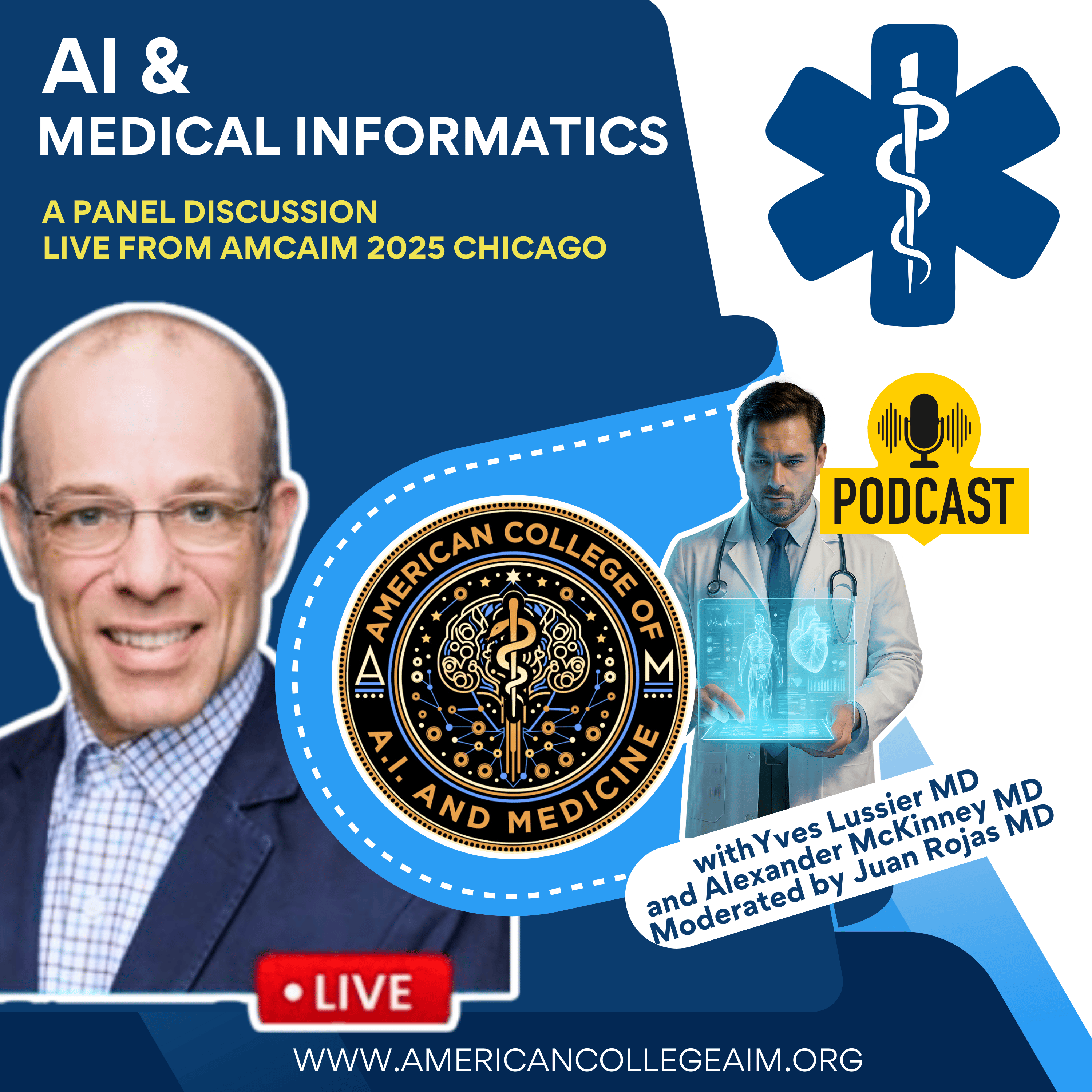 AI and Medical Informatics: A Panel Discussion from AMCAIM 2025 Chicago, IL episode artwork