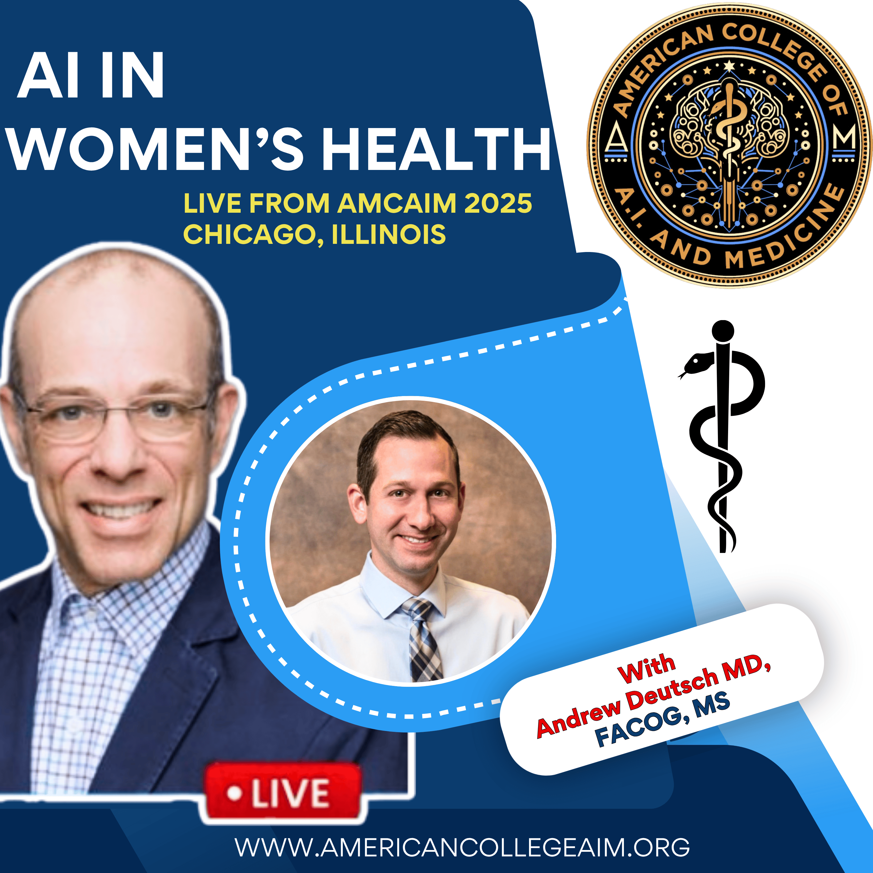 AI in Women's Health with Dr. Andrew Deutsch from AMCAIM 2025 episode artwork