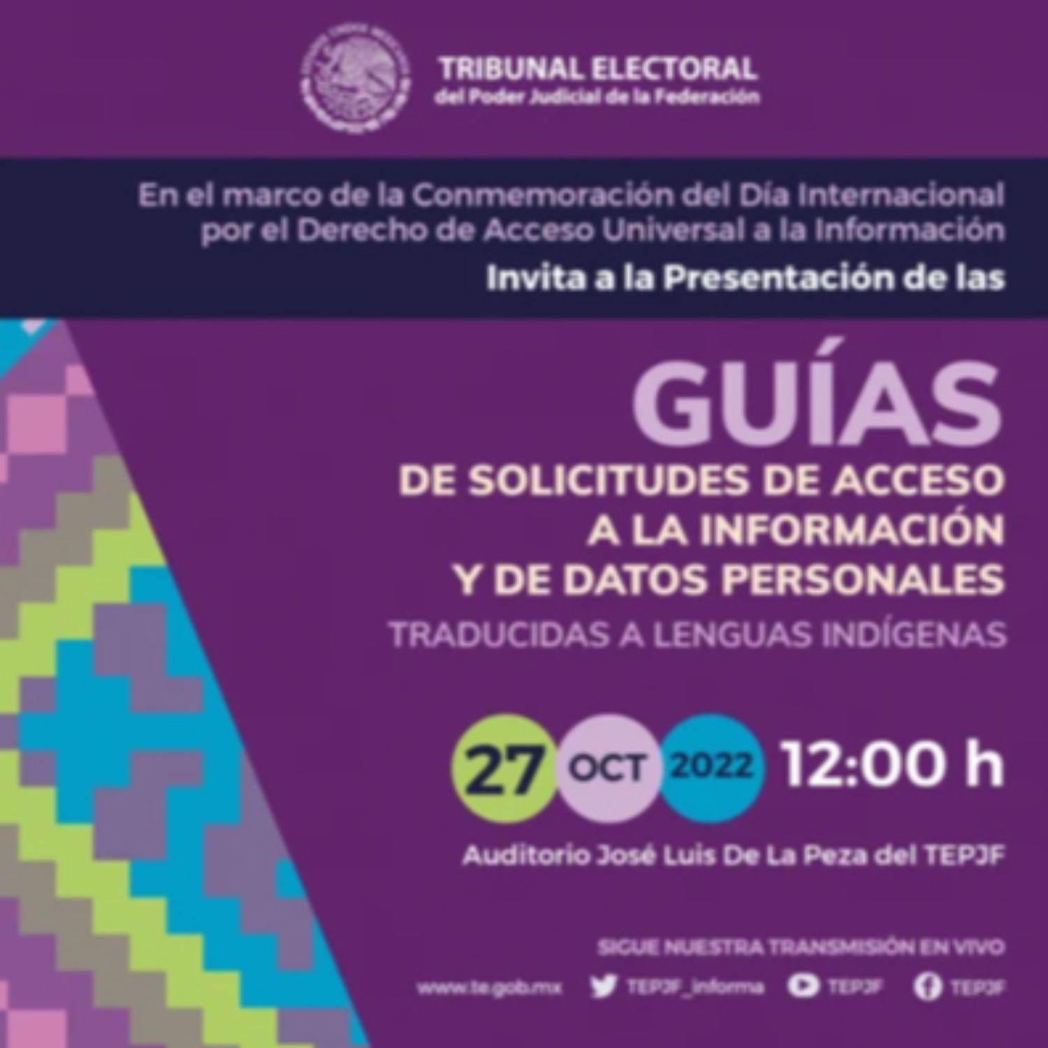 Presentación de las Guías de Solicitudes de Acceso a la Información y Datos Personales traducidas en 17 lenguas indígenas episode artwork