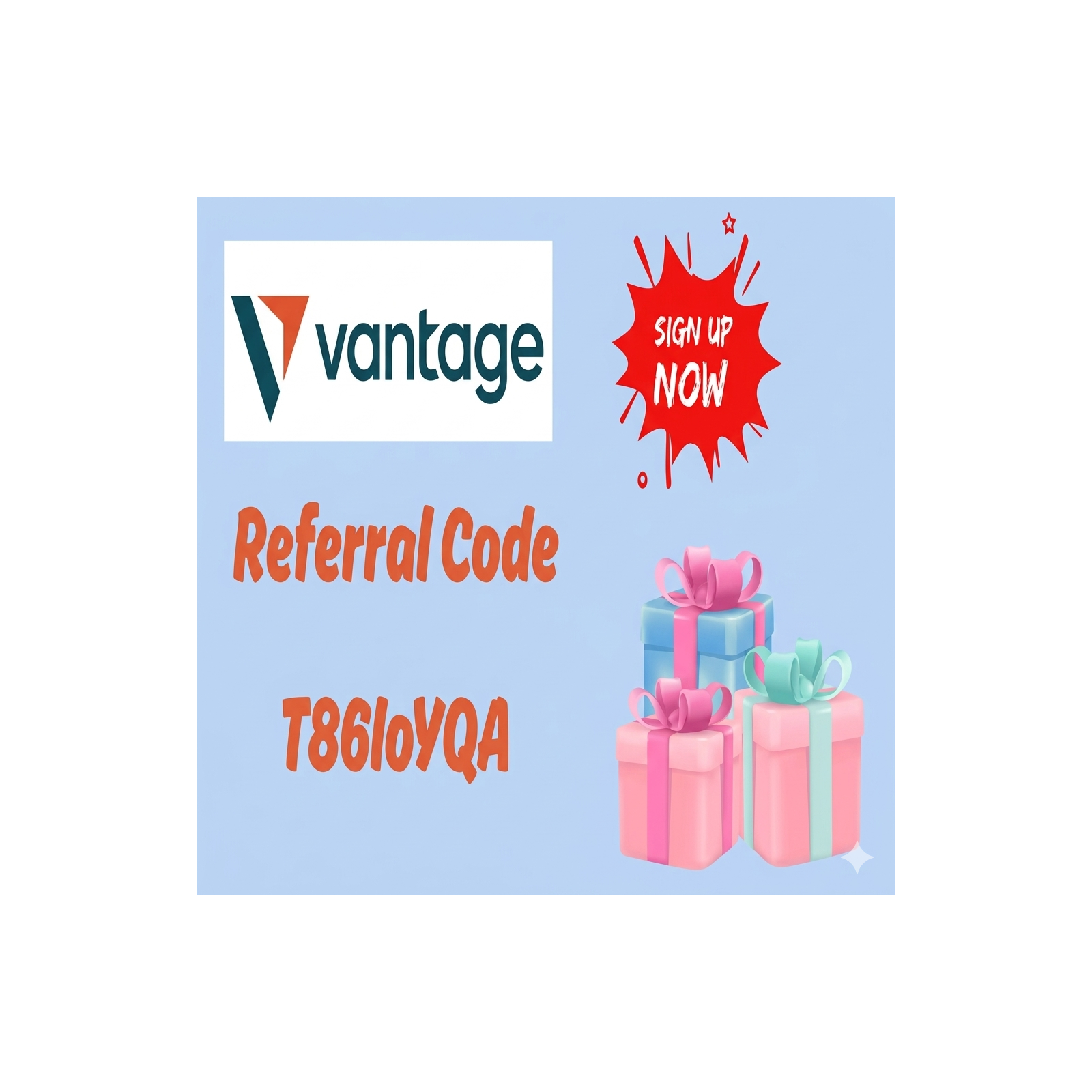 Vantage Referral Code "T86IoYQA"