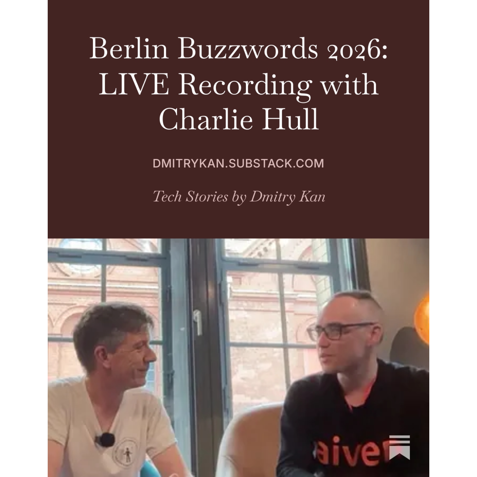 Berlin Buzzwords 2026 - Charlie Hull on role of Search in AI era episode artwork