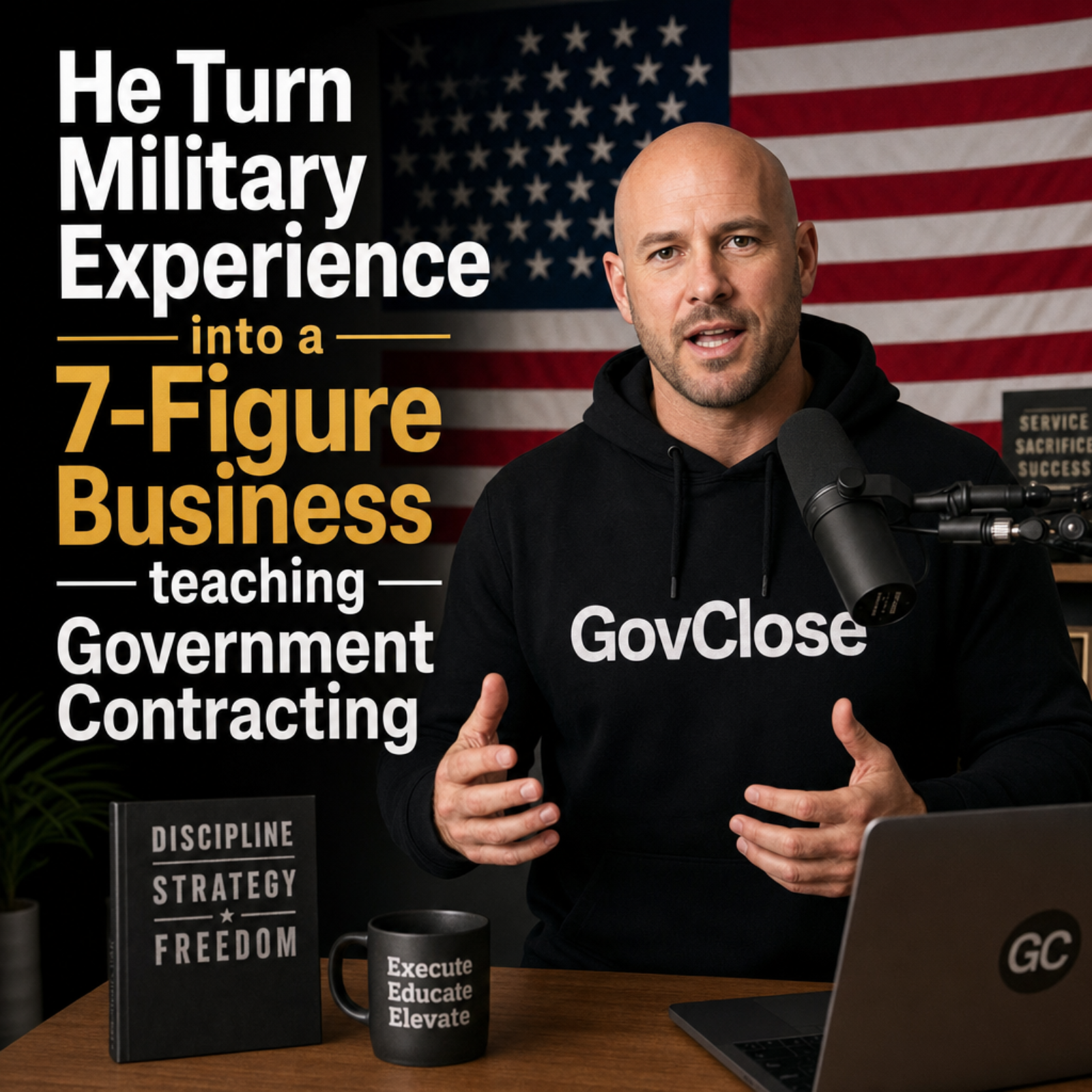 He turned military experience into a 7-Figure business teaching Government Contracting episode artwork