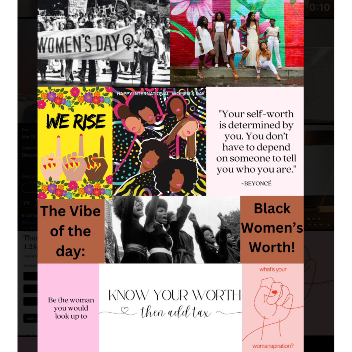 Vibe of the day - Black Women’s Worth! (In honor of International Women’s Month)