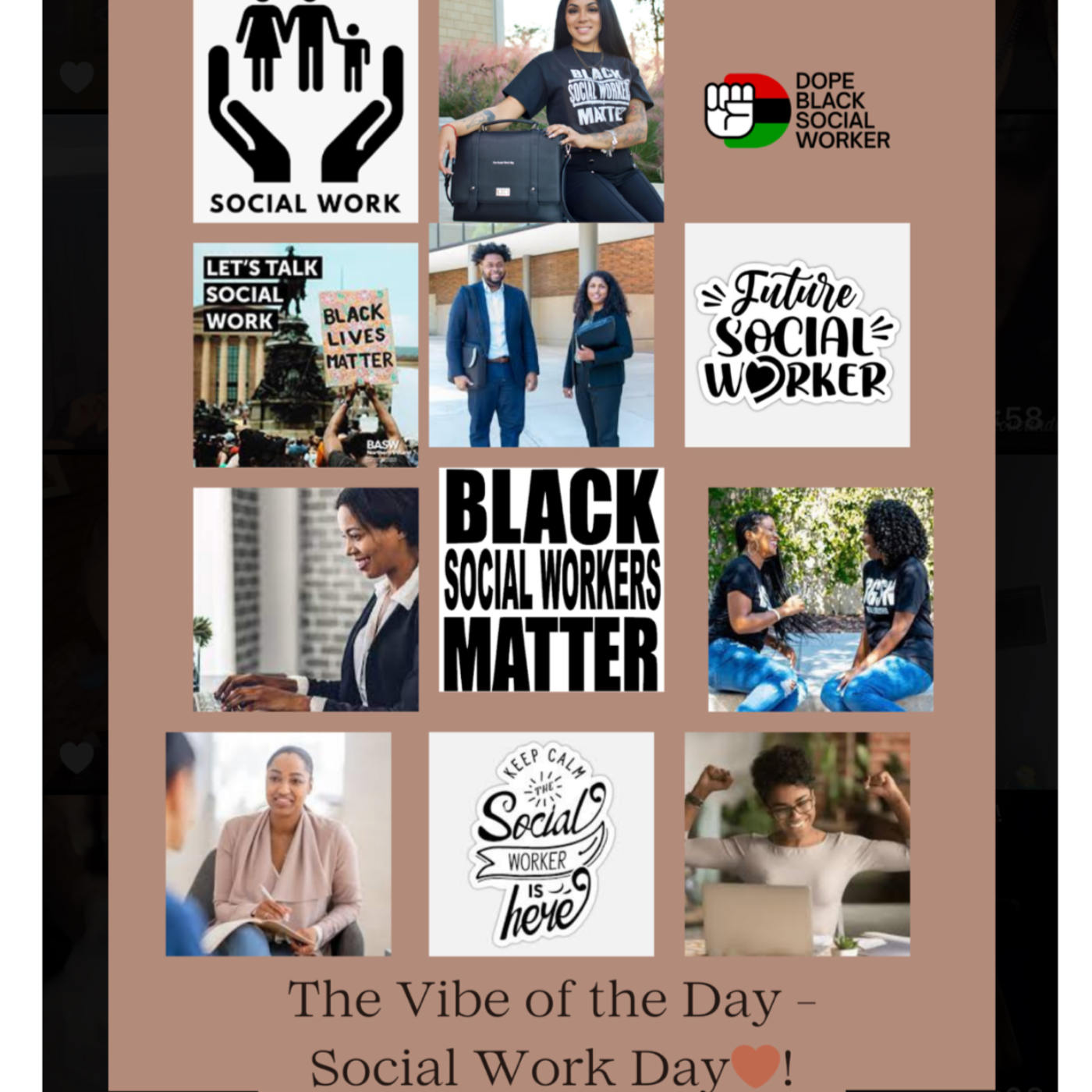 Vibe of the day - Social Work Day 🤎! ( Cheers to the Black Social Workers!)