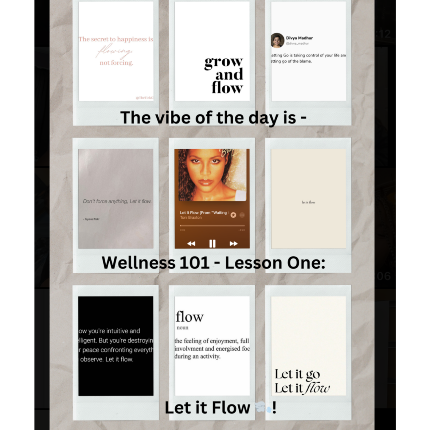 Wellness 101 Lesson one: Let it Flow🌬️!