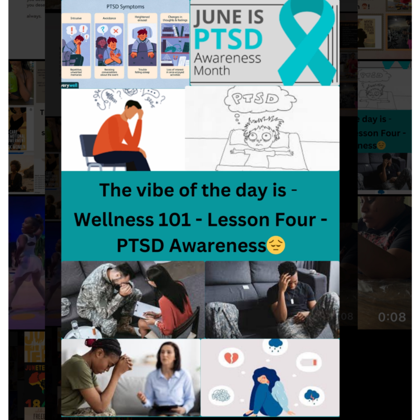 Wellness 101 Lesson Four - PTSD Awareness 😣!