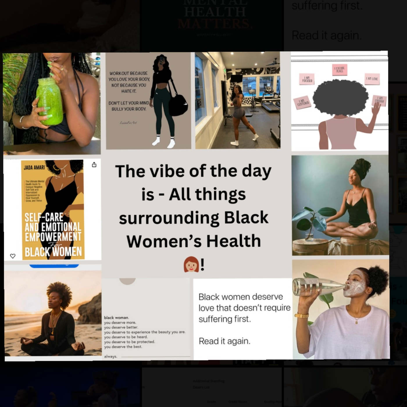 Vibe of the day - Black Women's Health👩🏽!