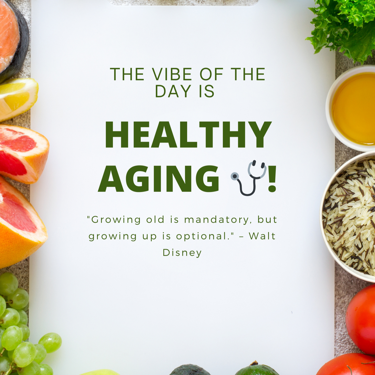 Vibe of the day - Healthy Aging🩺