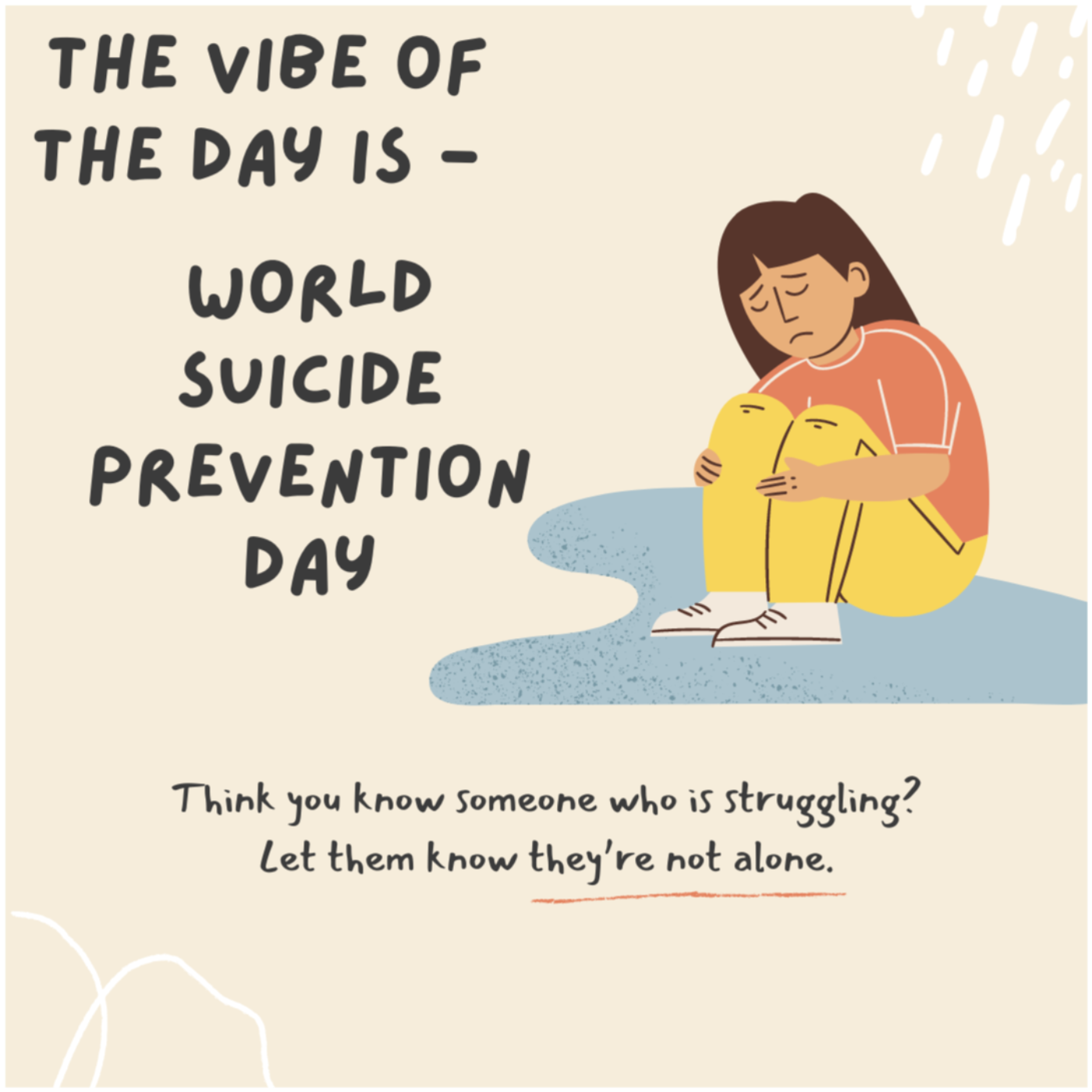 Vibe of the day - National Suicide Prevention Month 