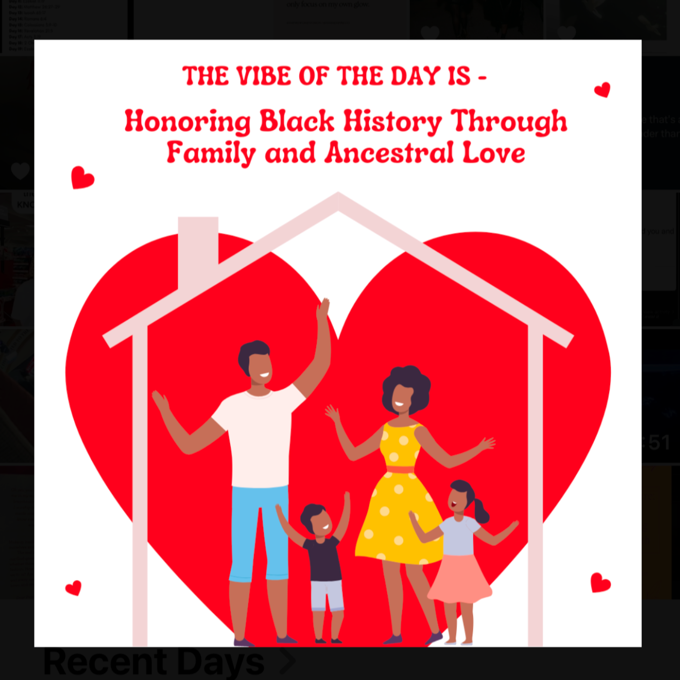Vibe of the day - Honoring Black History Through Family and Ancestral Love