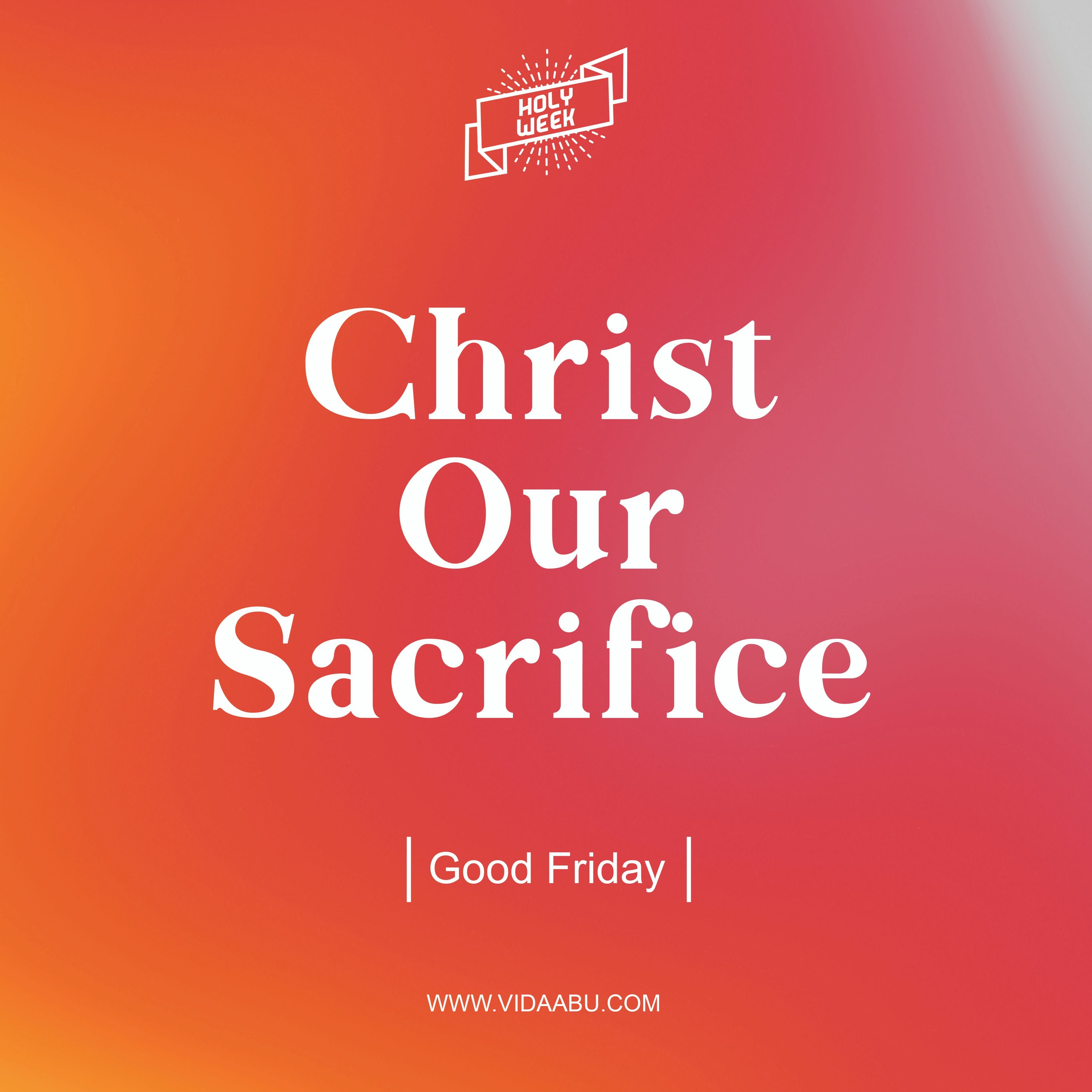 Christ our Sacrifice. Good Friday - Ps. Jonathan Gallardo. episode artwork