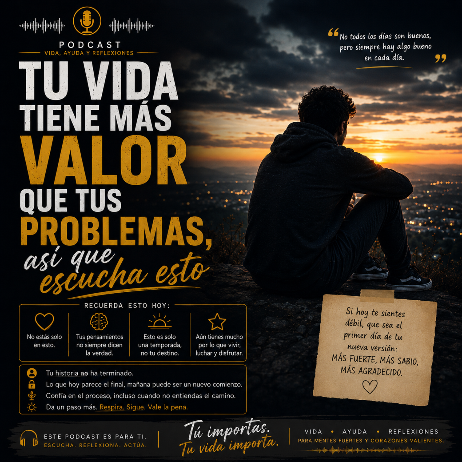 Tu vida tiene más valor que tus problemas, así que escucha esto episode artwork