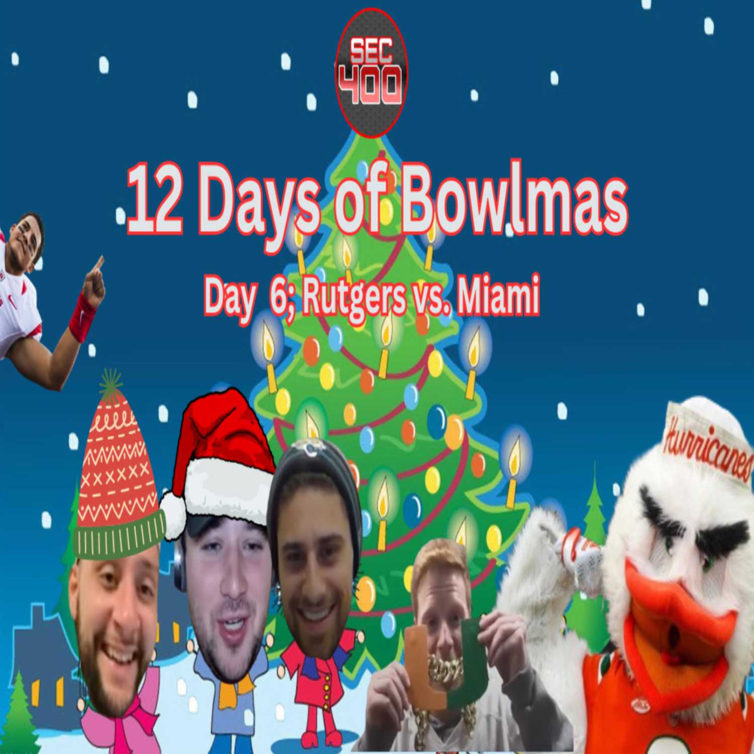 Bowlmas Day 6 I Pinstripe Bowl, Miami Hoops is Electric, Rutgers Resurgence, Miami vs Rutgers Preview episode artwork