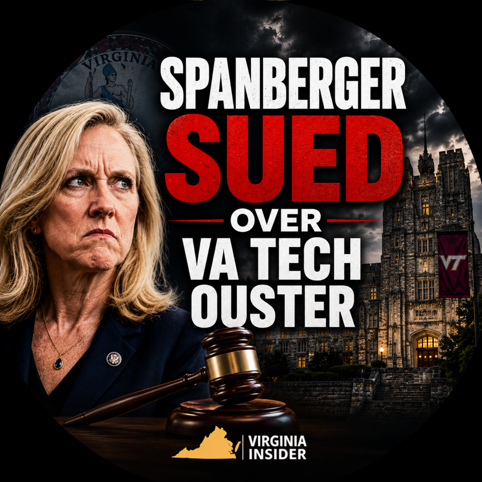 Virginia Tech Rector Sues Spanberger: Fired With No Reason Given episode artwork