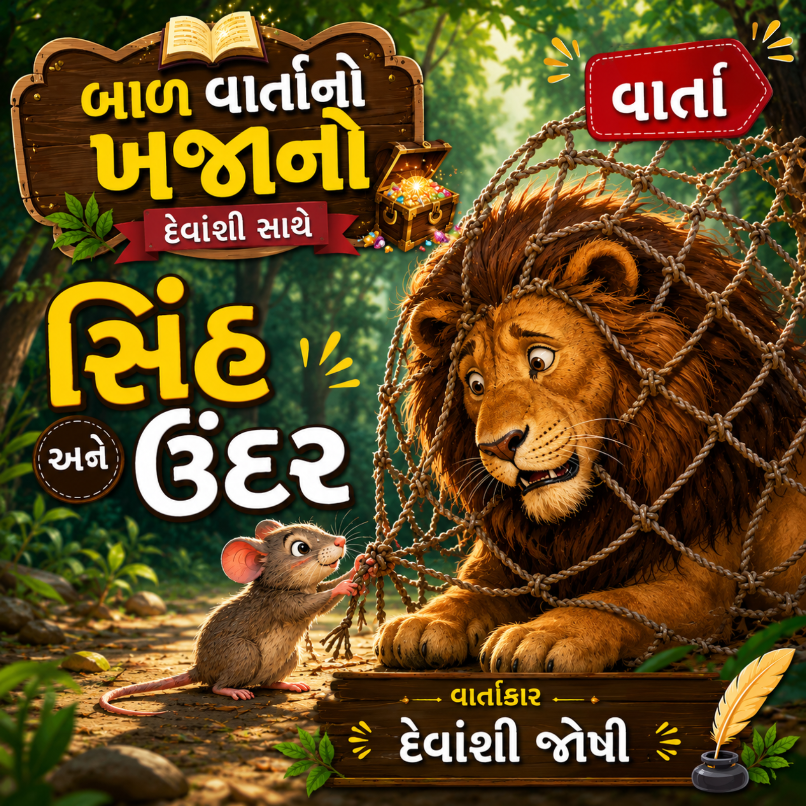 સિંહ અને ઉંદર - The Lion and The Mouse episode artwork