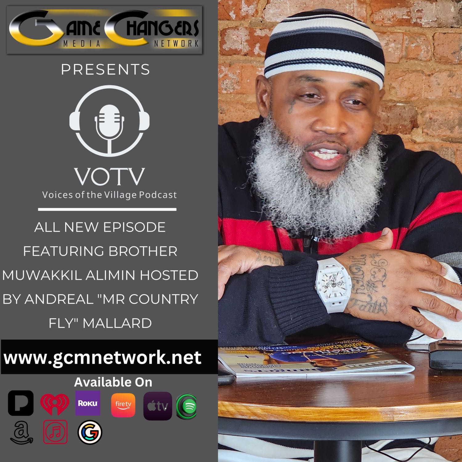 Voices of The Village Podcast featuring Brother Muwakkil Alimin Growing Up Without A Father, Facing A Life Sentence Seeking Motivation For Change episode artwork