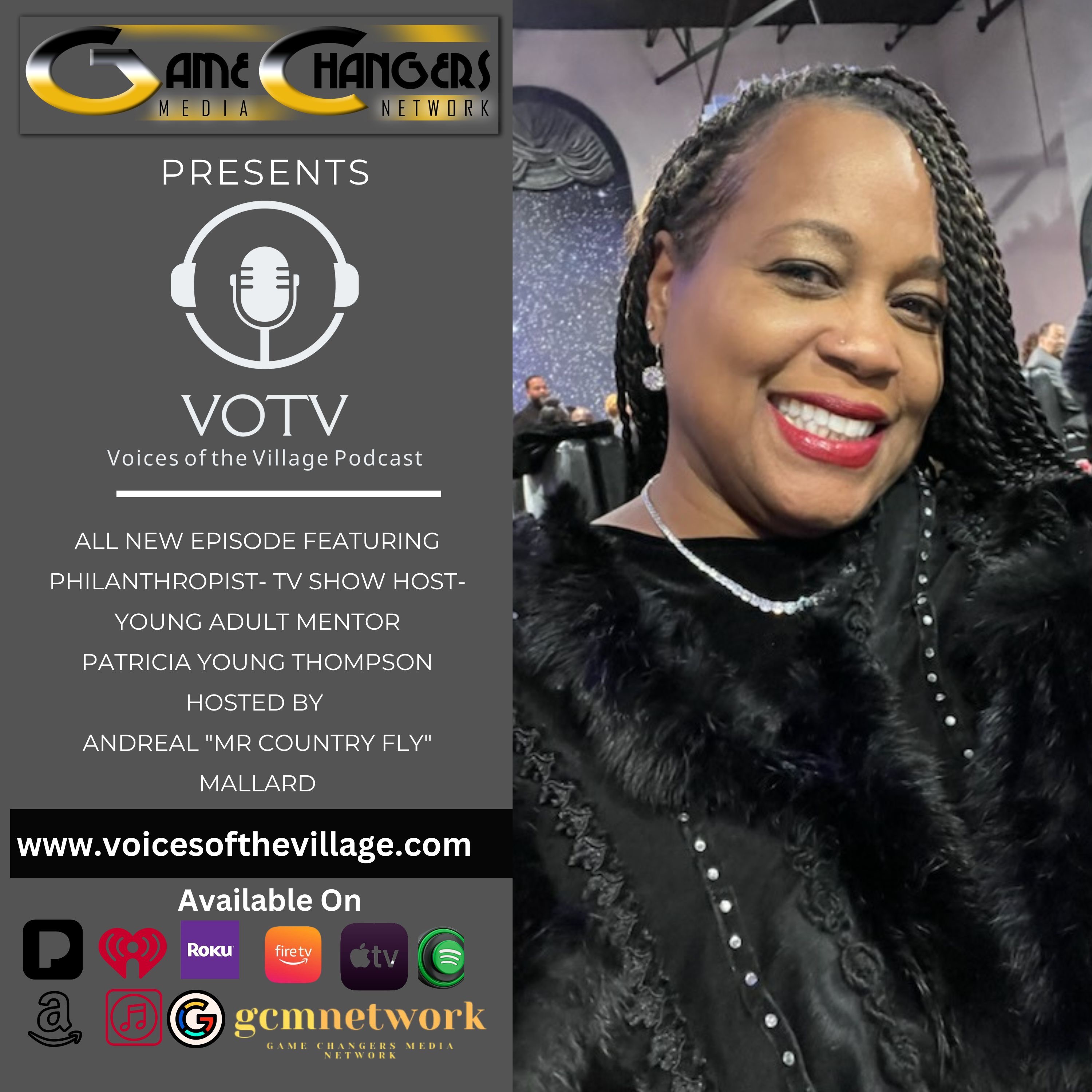 Voices Of The Village Podcast featuring Dr. Patricia Young Thompson- Building Aviation & Aero Craft Programs for Young Adults and Helping Single Mothers  episode artwork