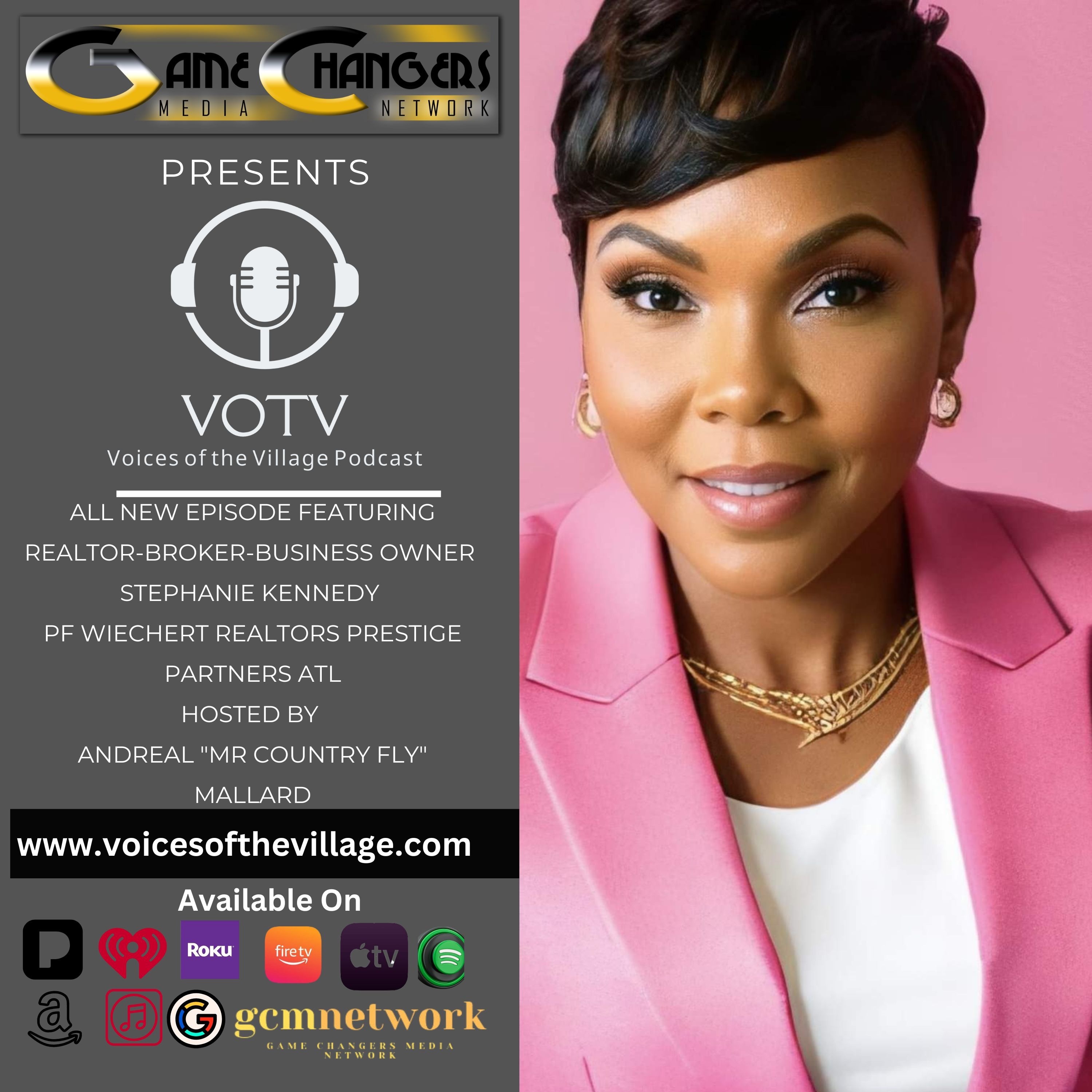 Voices of The Village Podcast featuring Stephanie Kennedy of Wiechert Realtors Prestige Partners ATL  episode artwork