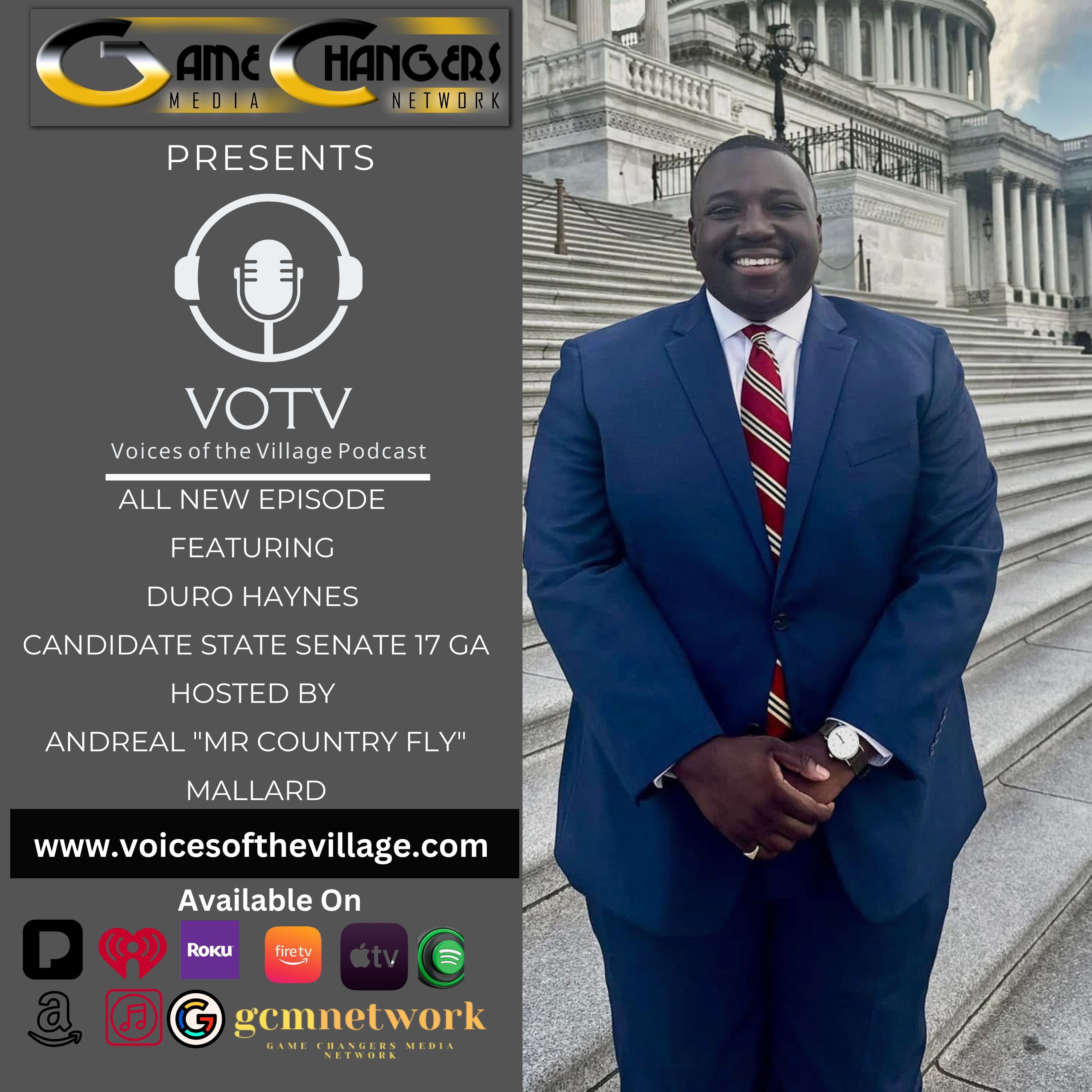 Voices of The Village Podcast featuring Duro Haynes- Next Generation Leaders of Today: What Duro Haynes Teaches Us About Building the Future Now episode artwork
