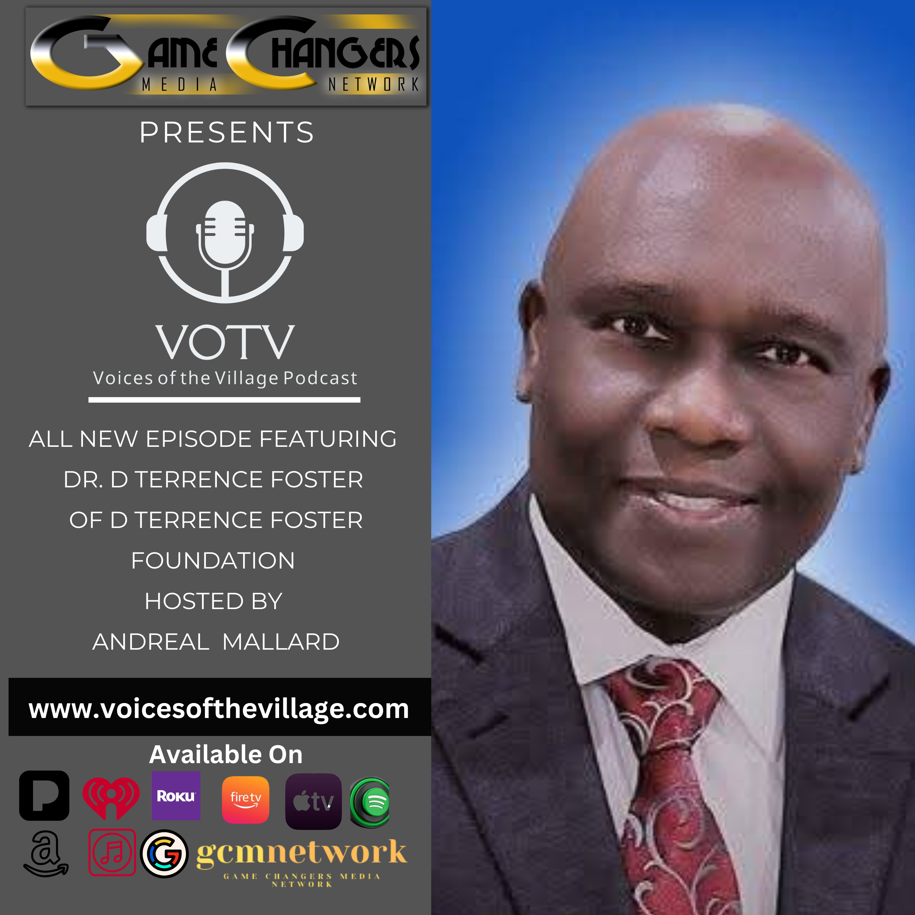Voice of The Village Podcast featuring Dr. D Terrence Foster- Are You Stressed Out? 40 Ways To Manage Stress & Enjoy Life episode artwork
