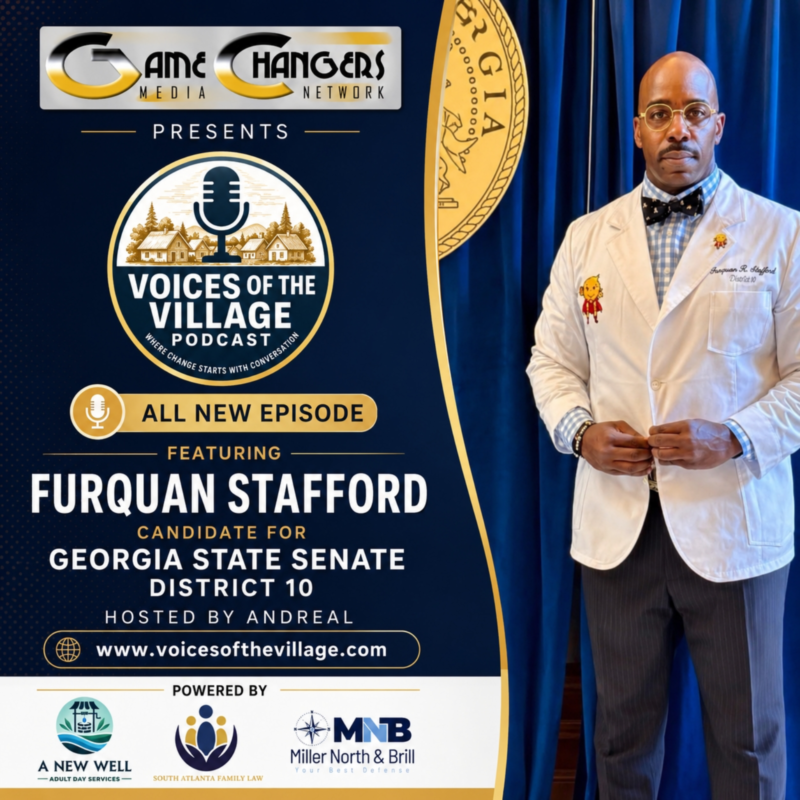 Voices of the Village Podcast featuring Furquan Stafford episode artwork