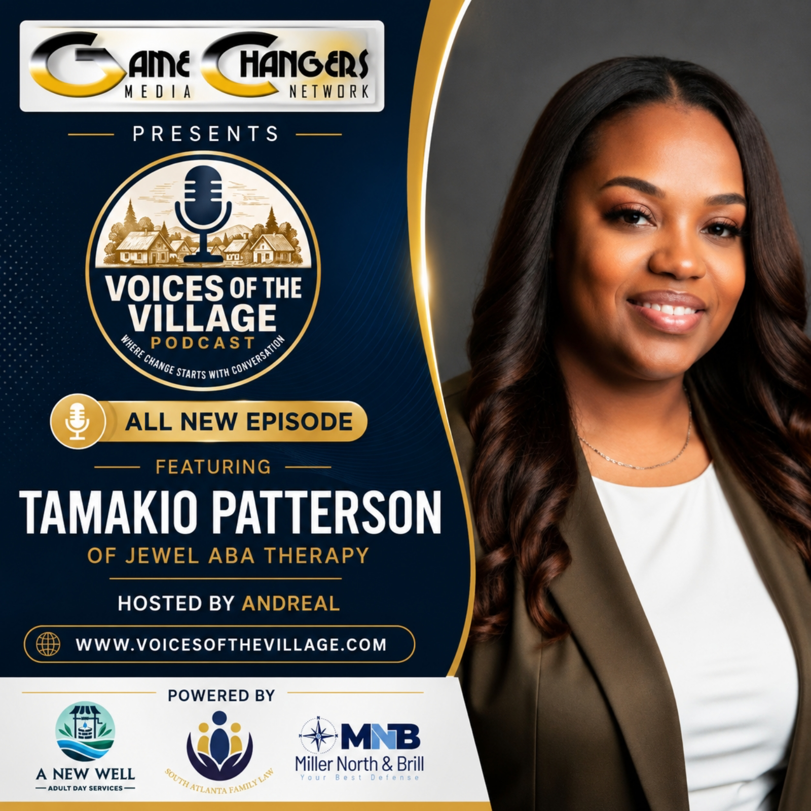Voices of The Village Podcast- It's OK to Ask for Help | Tamakio Patterson on Autism, ABA Therapy & Supporting Families episode artwork