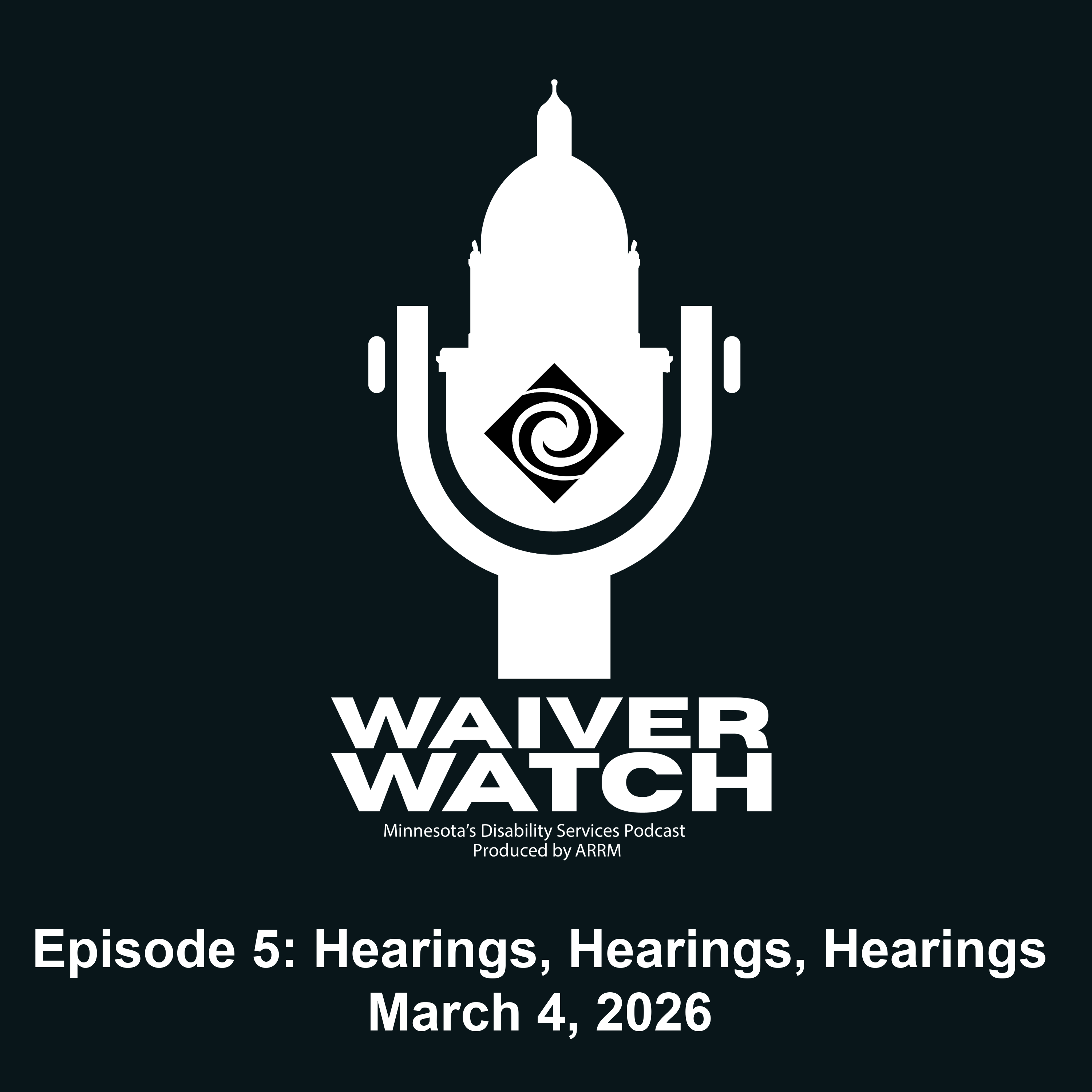 Hearings, Hearings, Hearings episode artwork