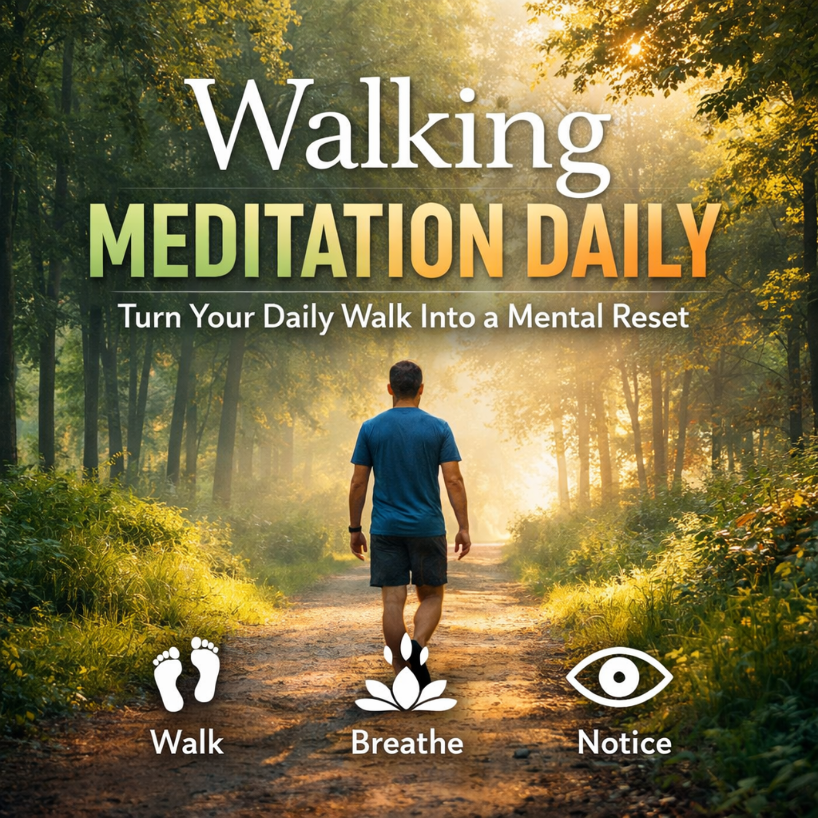 Walking Meditation Daily: Turn Your Daily Walk Into a Mental Reset
