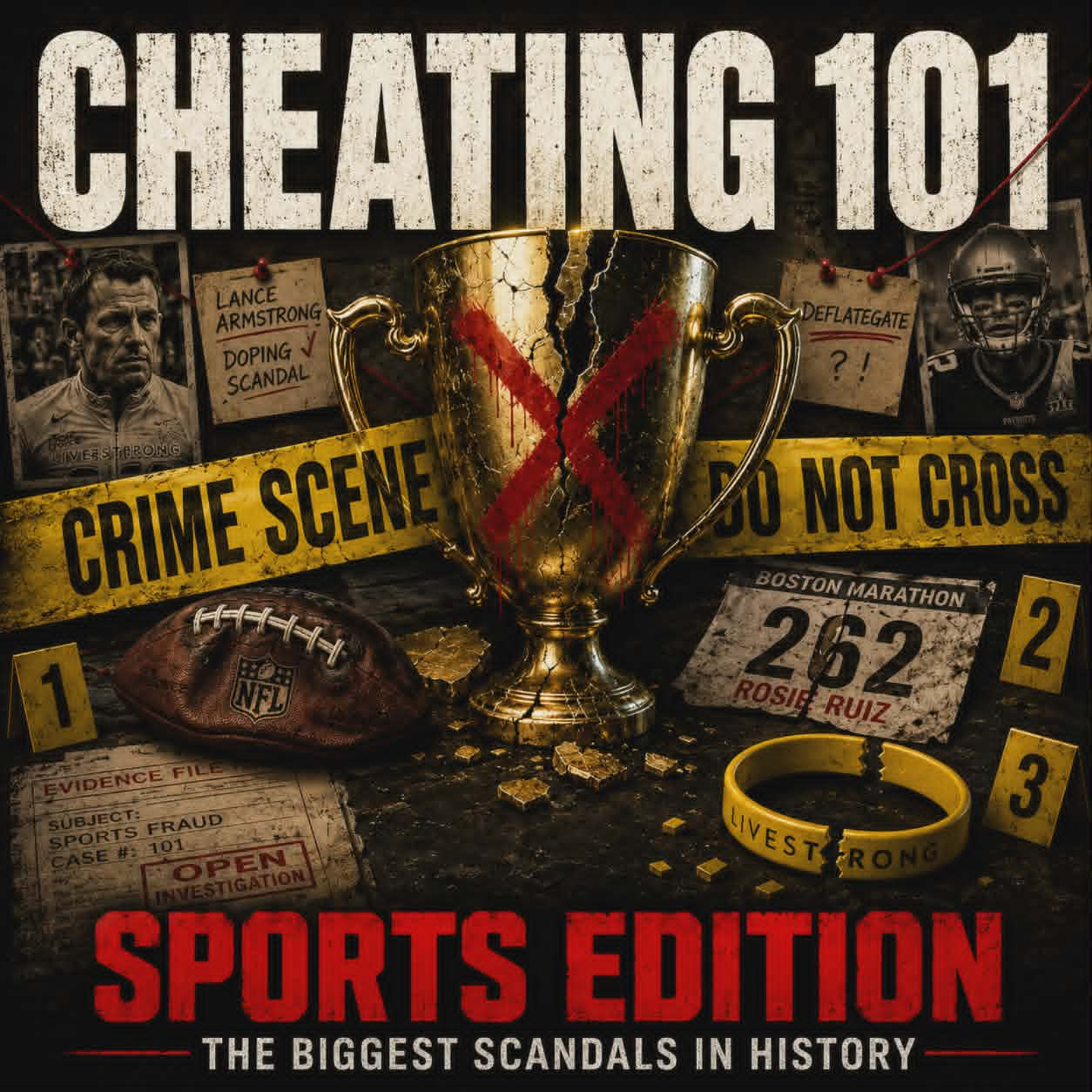 Cheating 101: Sports Edition - Lance Armstrong, Deflategate, Rosie Ruiz & the Worst Scandals Ever episode artwork