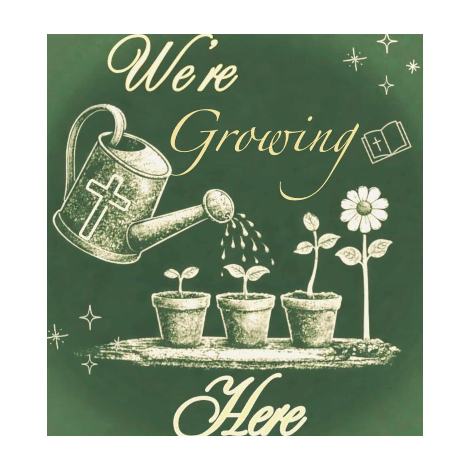We're Growing Here podcast artwork