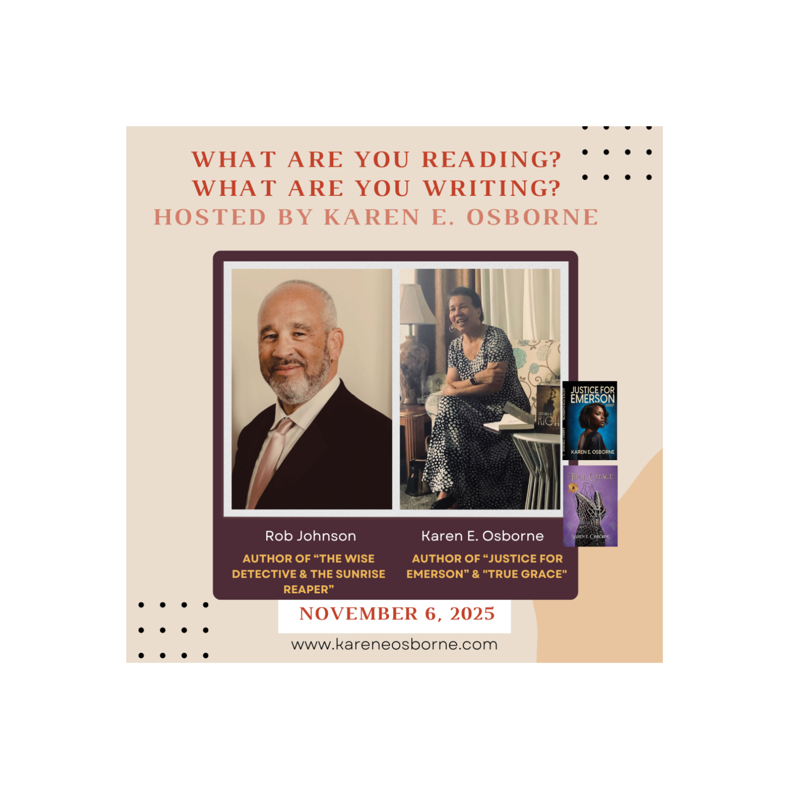 What are You Reading? What are You Writing? with Karen E. Osborne