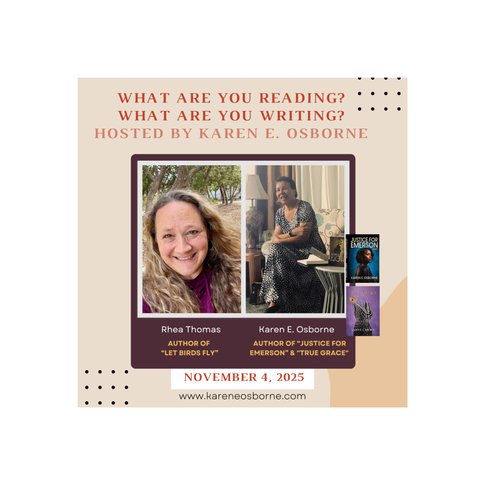 What are You Reading? What are You Writing? with Karen E. Osborne
