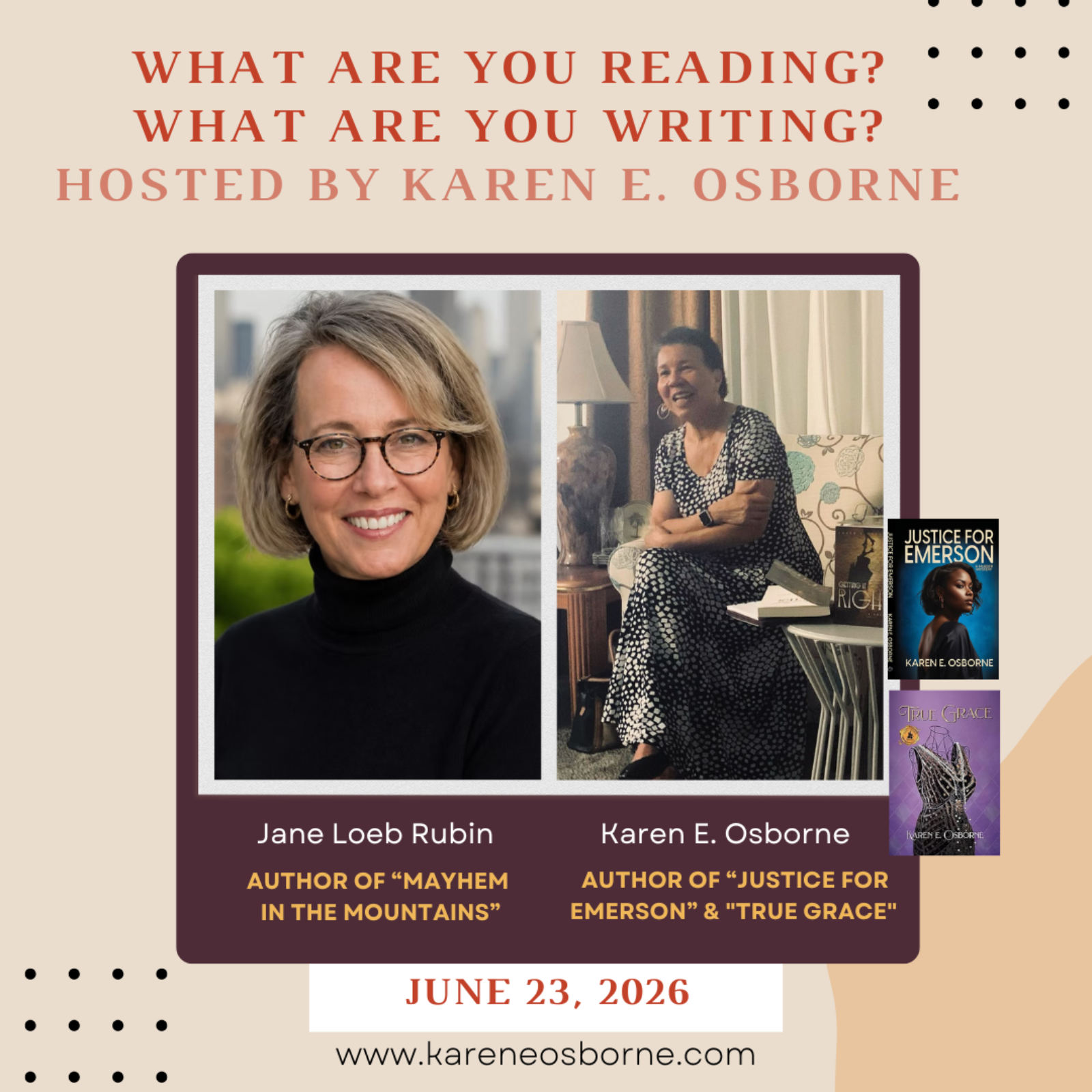 What are You Reading? What are You Writing? with Jane Loeb Rubin episode artwork