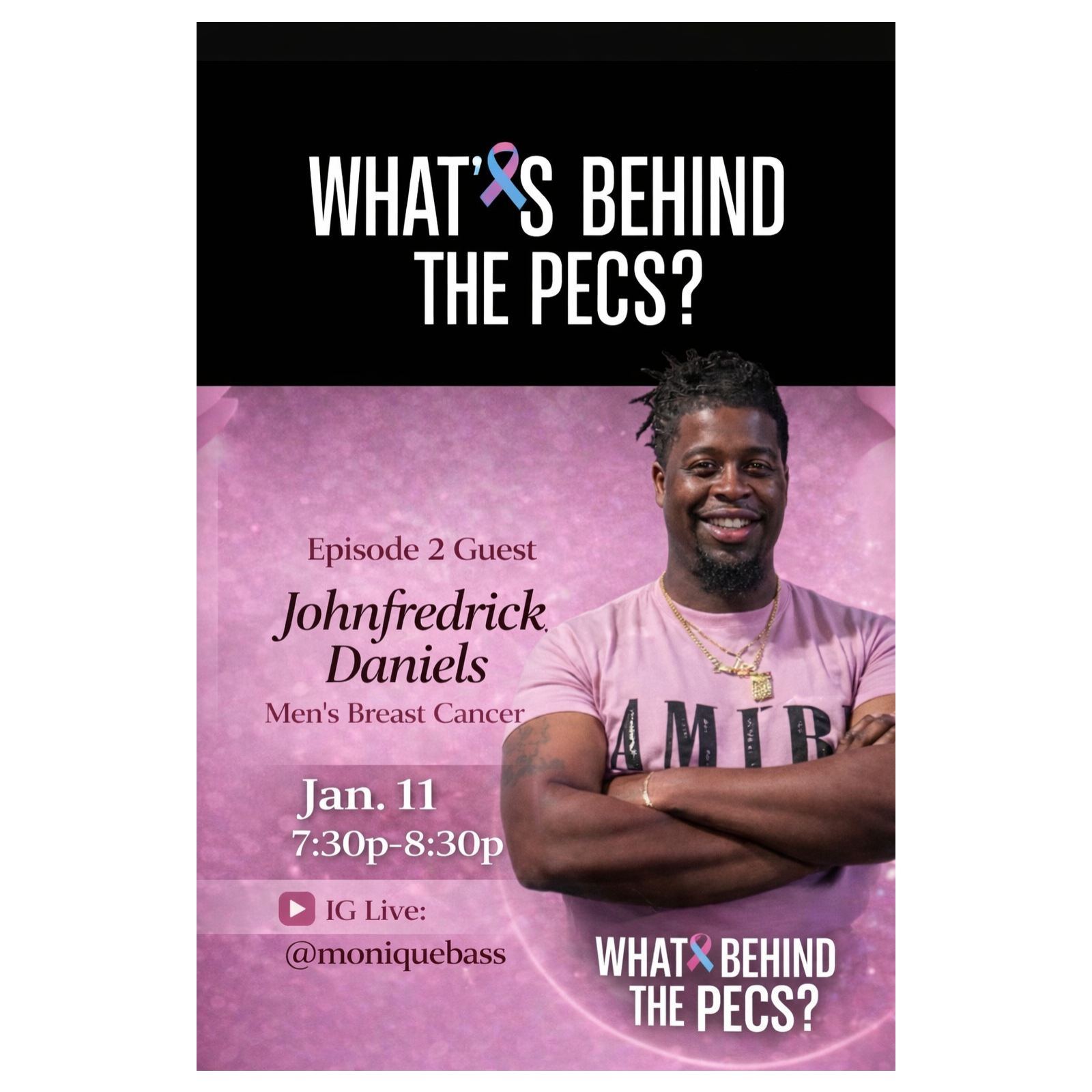 What’s Behind the Pecs? JohnFredrick Daniels — From Tragedy to Purpose: A Male Breast Cancer Journey
