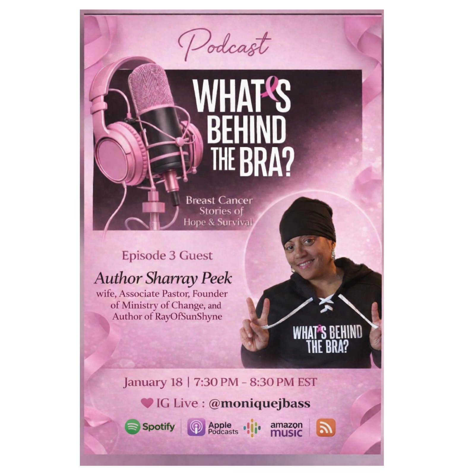From the Battlefield to Breakthrough: Sharray Peek’s Faith-Filled Breast Cancer Journey episode artwork