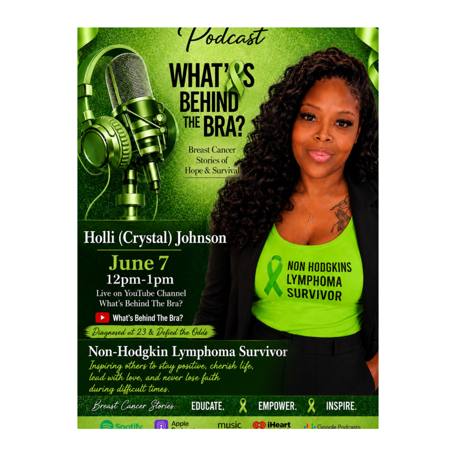Surviving Non-Hodgkin Lymphoma with Grace and Gratitude| Holli (Crystal)Johnson episode artwork
