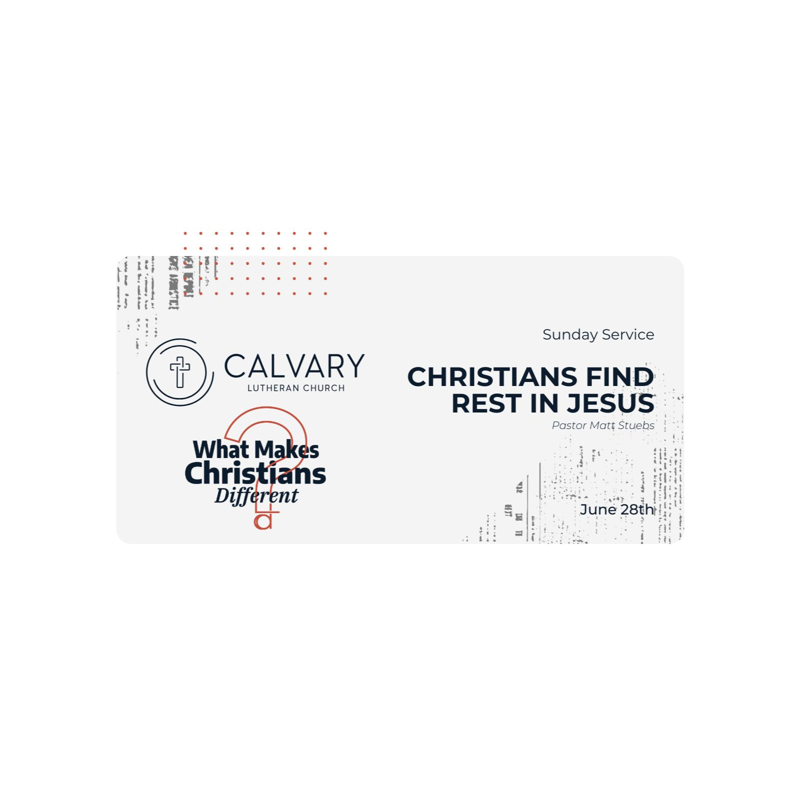 CHRISTIANS FIND REST IN JESUS episode artwork