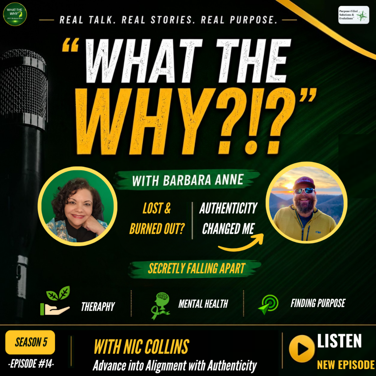 How to Overcome Burnout, Addiction & Self-Doubt | Nic Collins on Authentic Living episode artwork