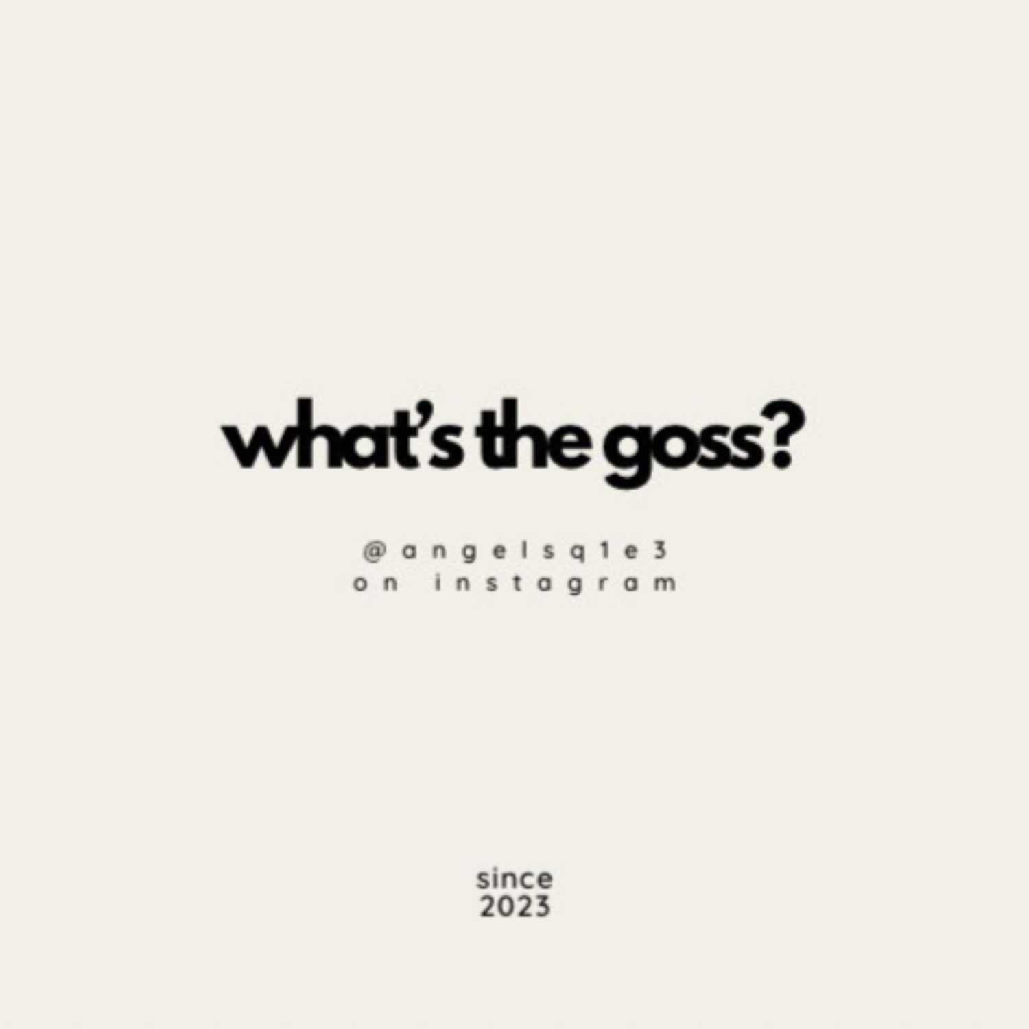 what's the goss? podcast artwork