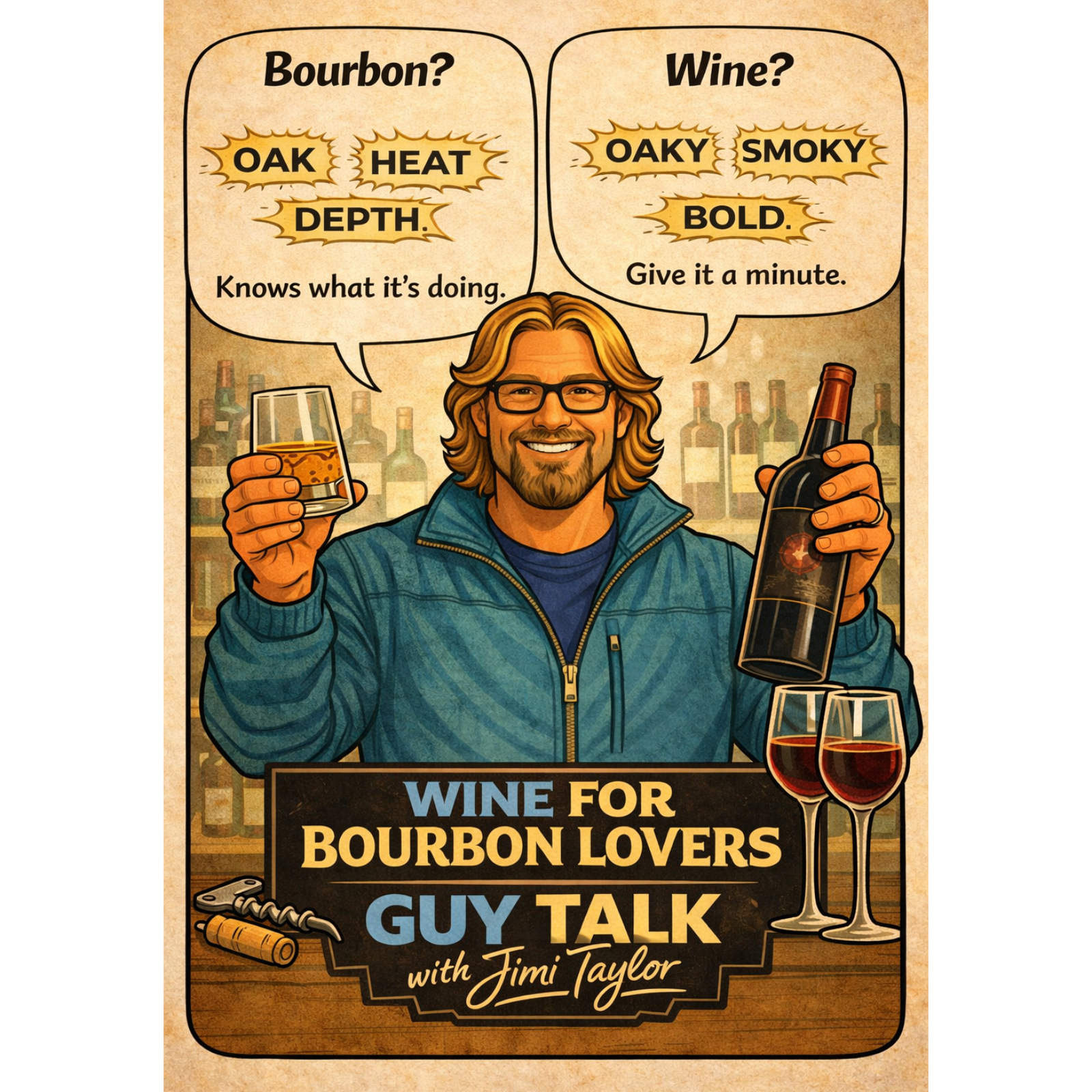 S3 E12-Guy Talk with Jimi-Wines for Bourbon Drinkers!
