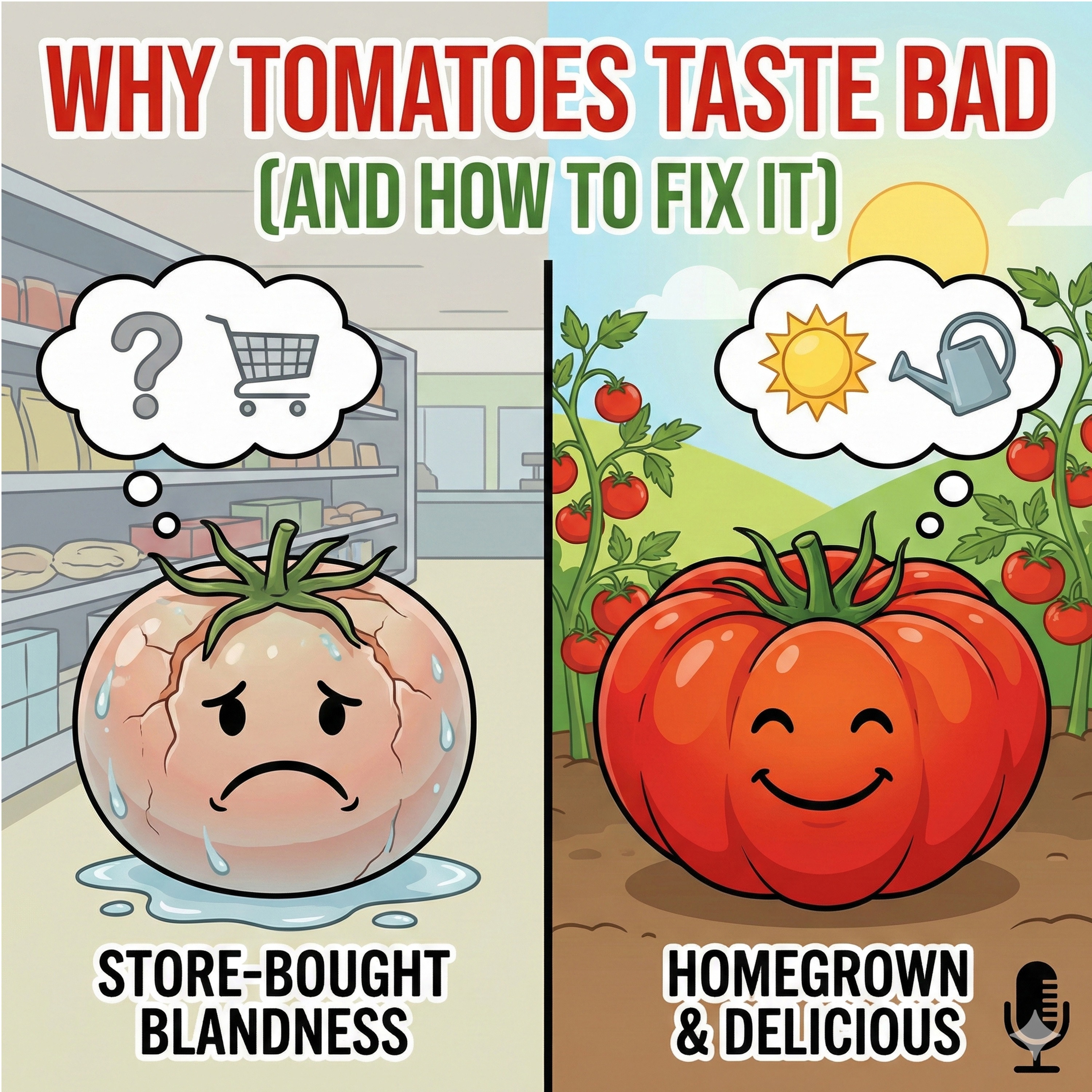 Why Tomatoes Taste Bad (And How to Fix It) episode artwork