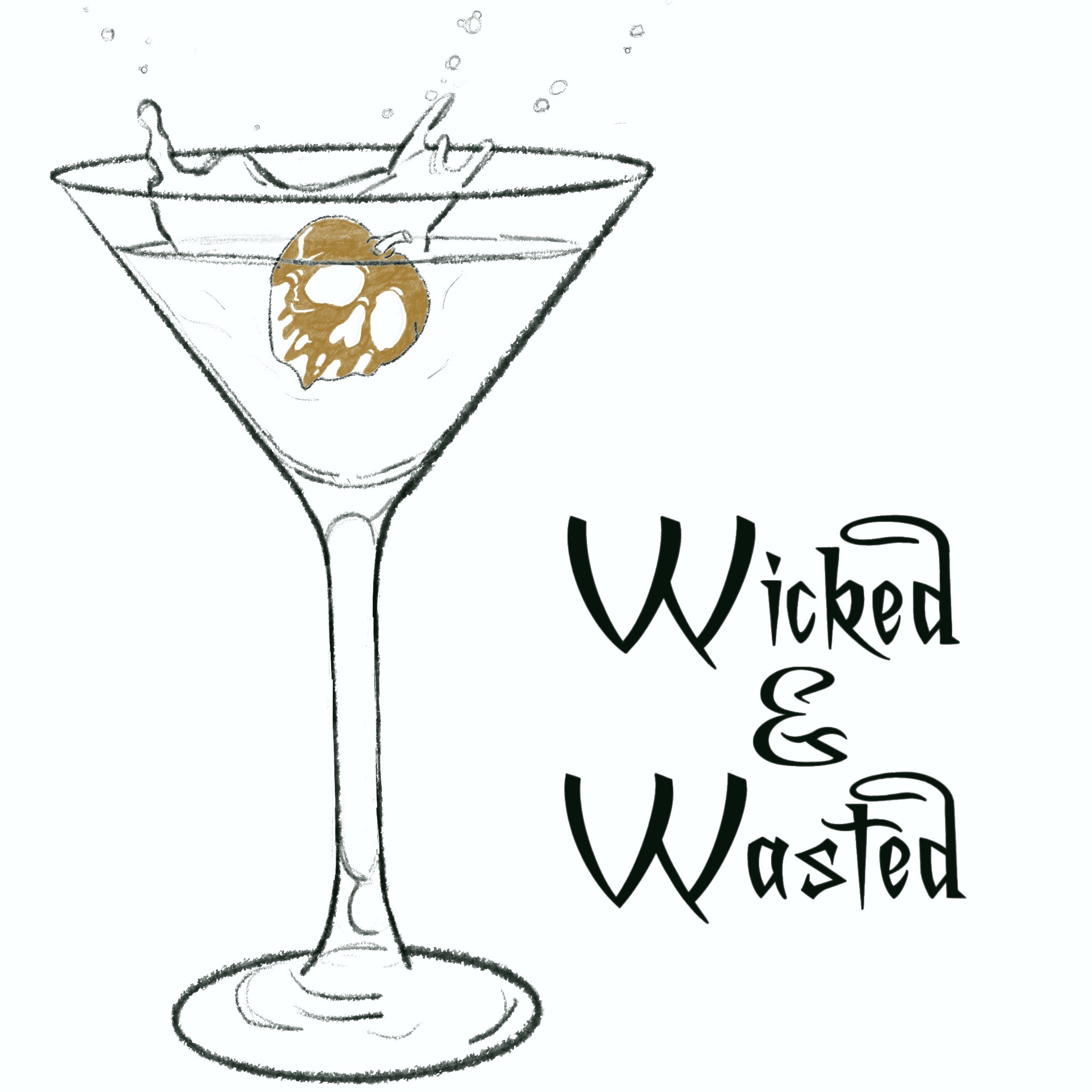Wicked and Wasted podcast artwork