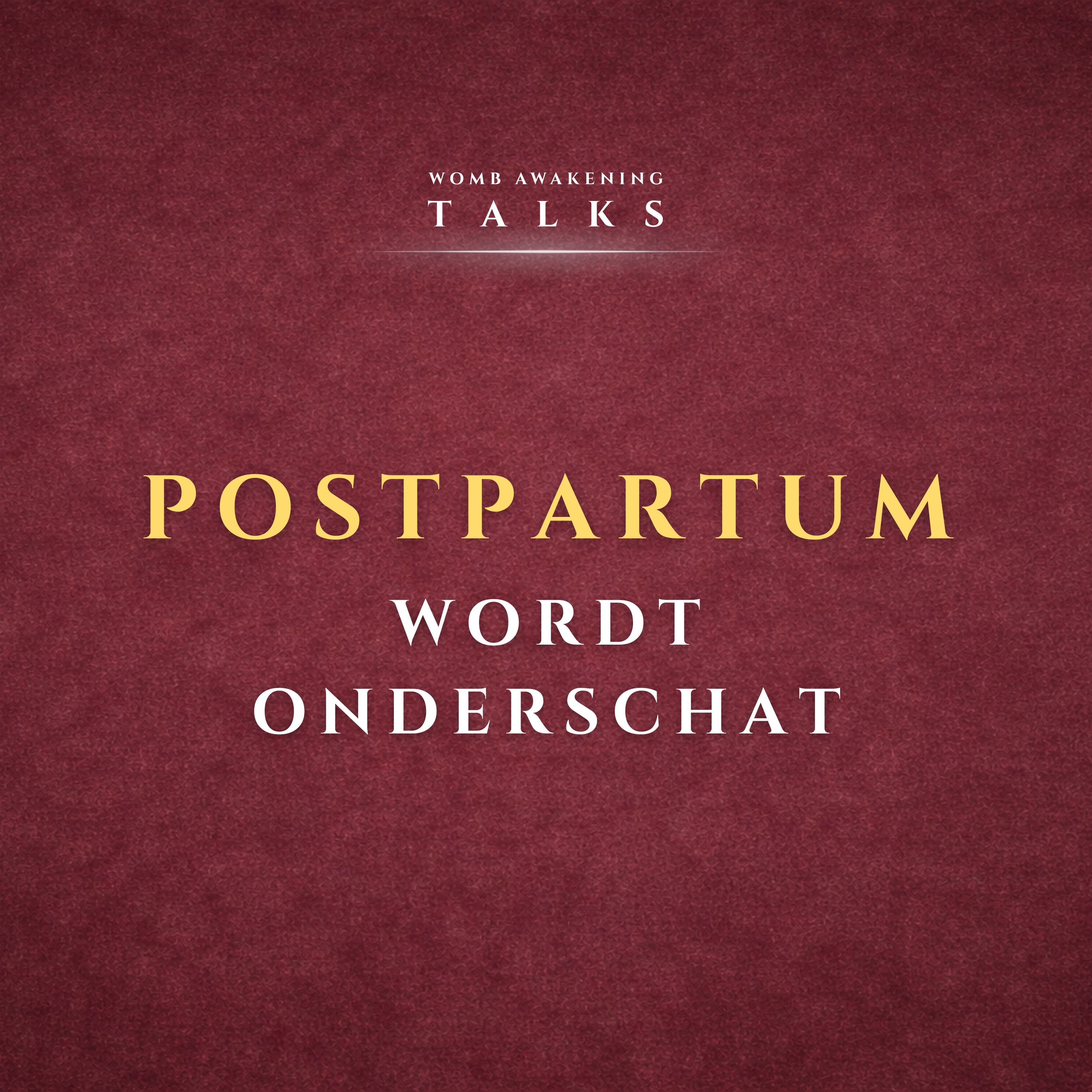 #27 Dit is wat vrouwen niet weten in de postpartumperiode tot het te laat is episode artwork